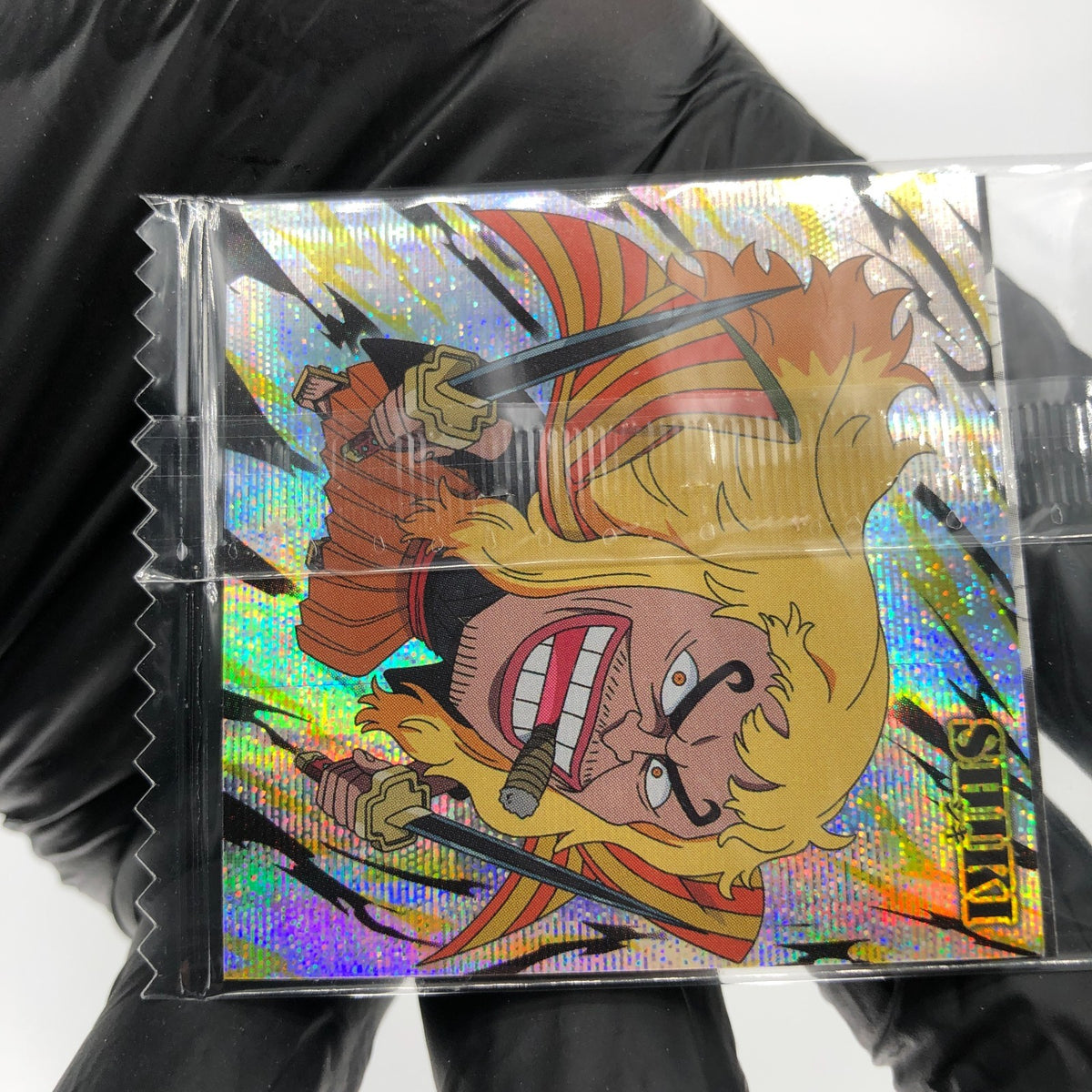 One Piece Luffy Gear 5 SW12-01 SGR Parallel Double Holo Wafer  Japanese [Sealed]