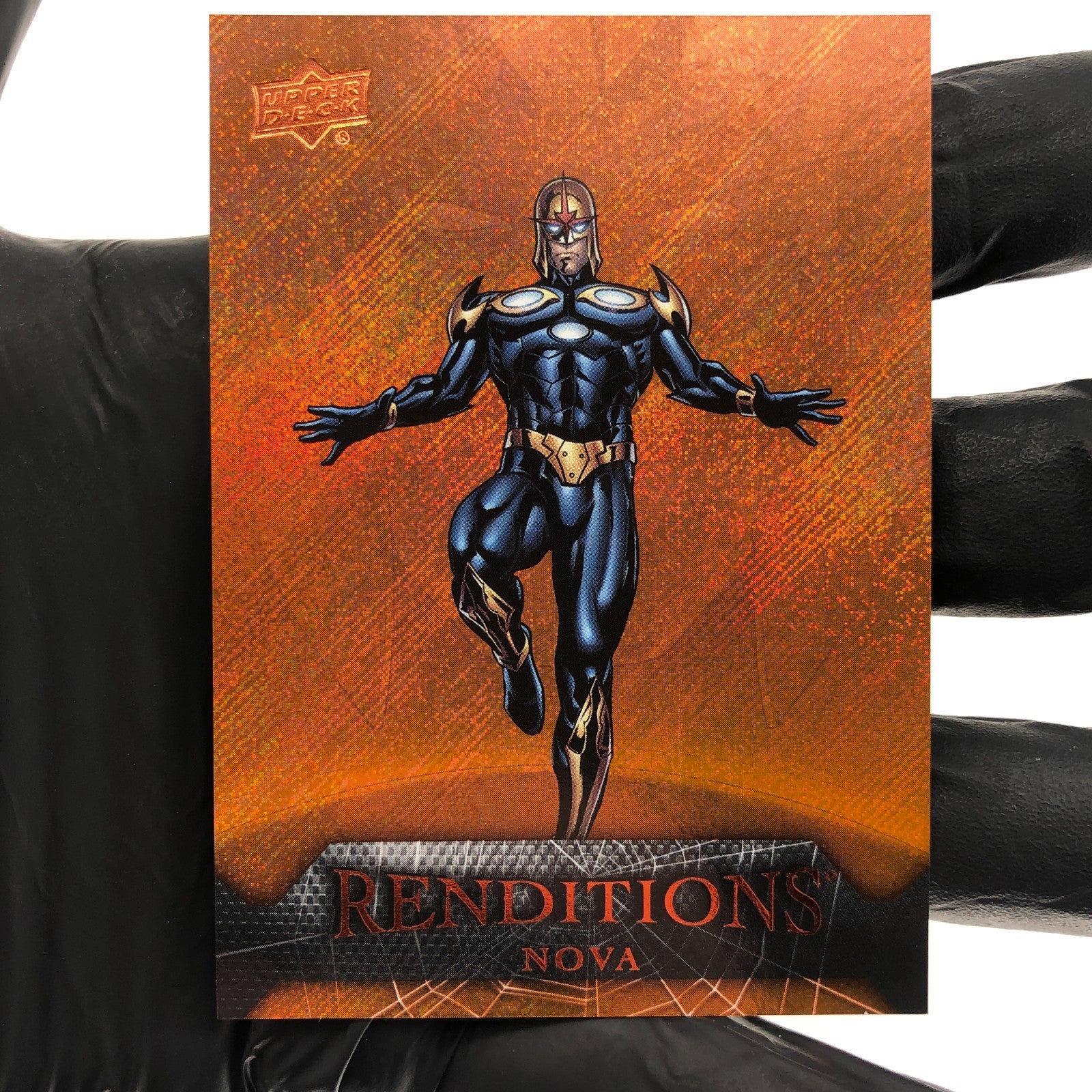 Marvel Card Nova 89 Orange  /299 Fleer Upper Deck Renditions [NM]
