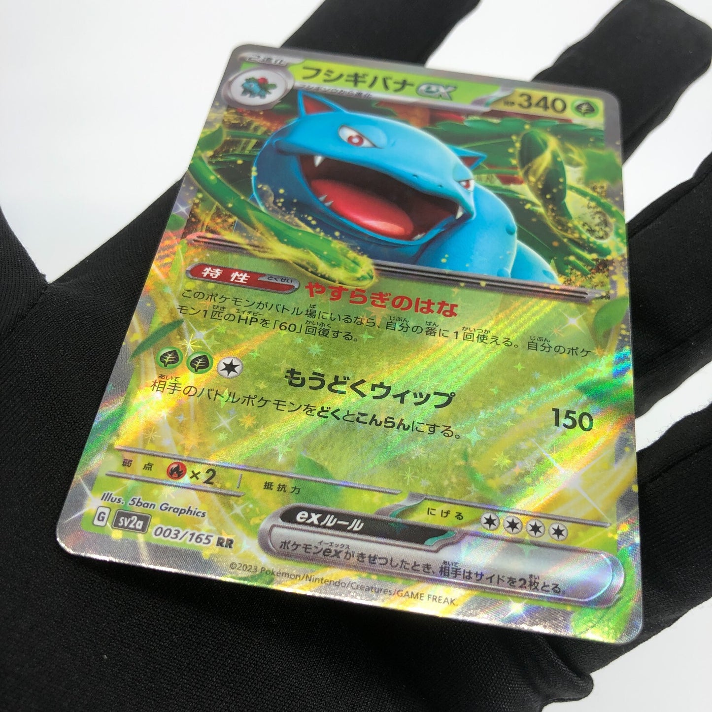 Pokemon Card Venusaur Ex 003/165 RR SV2a japanese Karte [Mint]