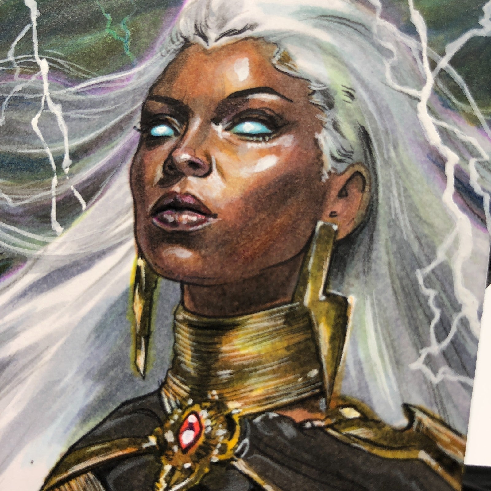 Marvel Sketch Card Storm X-Men Artist Veronica O Connell 2026 [NM]