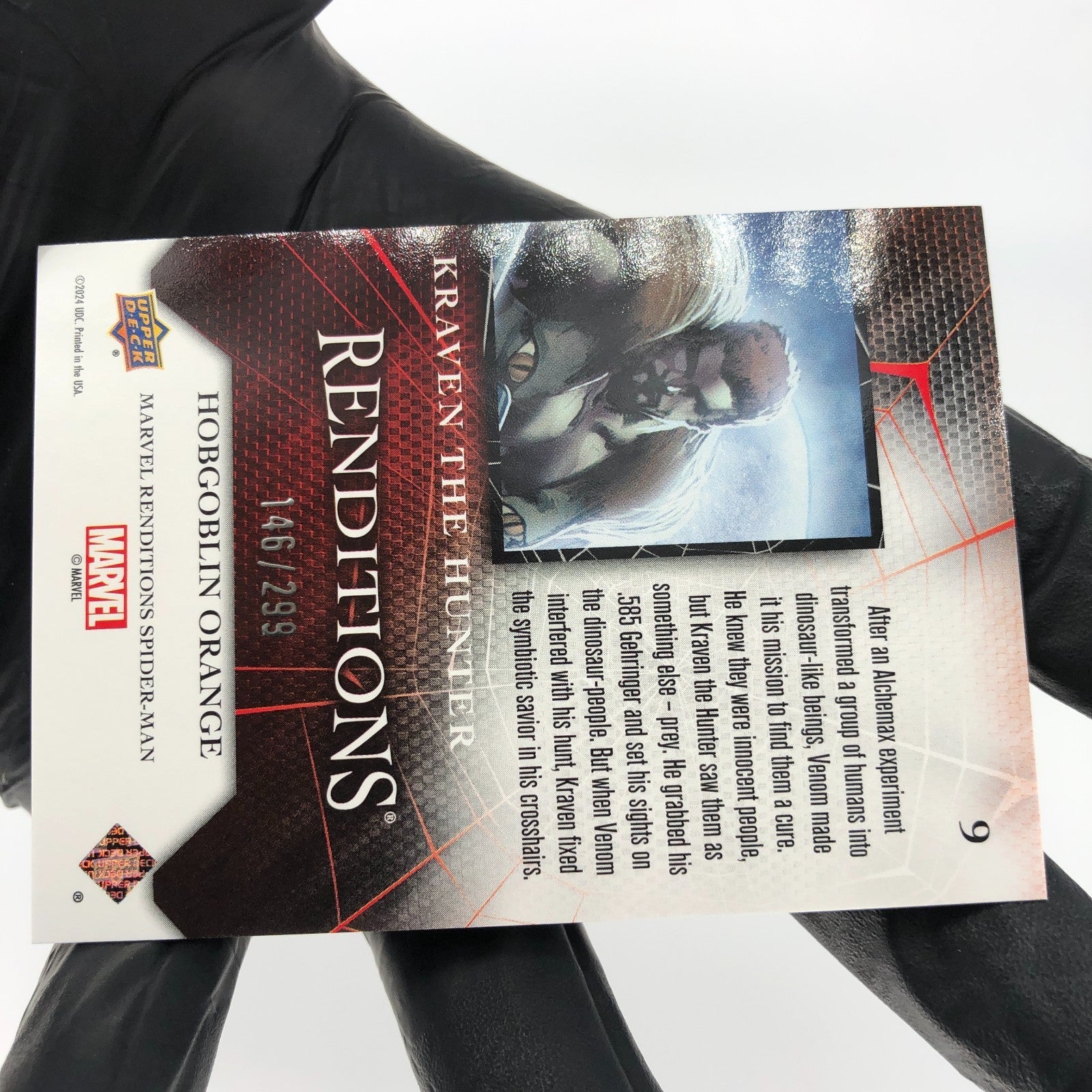 Marvel Card Kraven 9 Orange  /299 Fleer Upper Deck Renditions [NM]