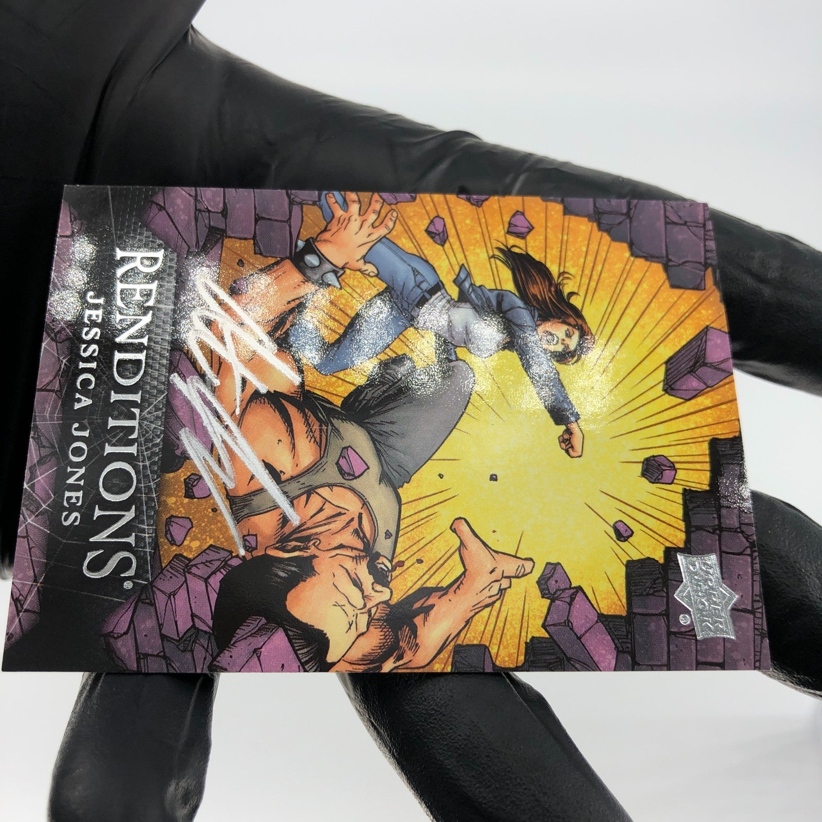 Marvel Card Jessica Jones 85 Signed  /65 Anthony Spay Upper Deck Renditions [NM]