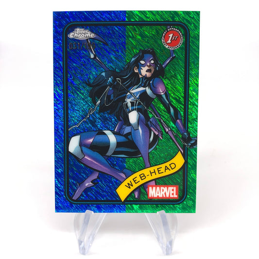 Marvel Card Web-Head 32 Blue Green Shimmer /199 Topps Chrome 2025 [NM]