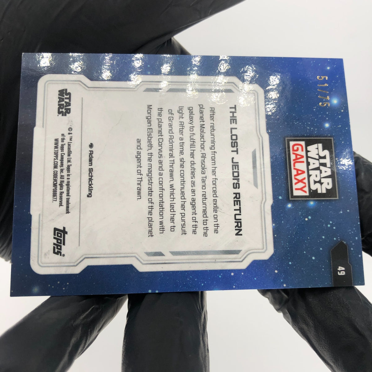 Star Wars Galaxy 2024 Asoka 49 Prism /75 Topps Chrome [NM]