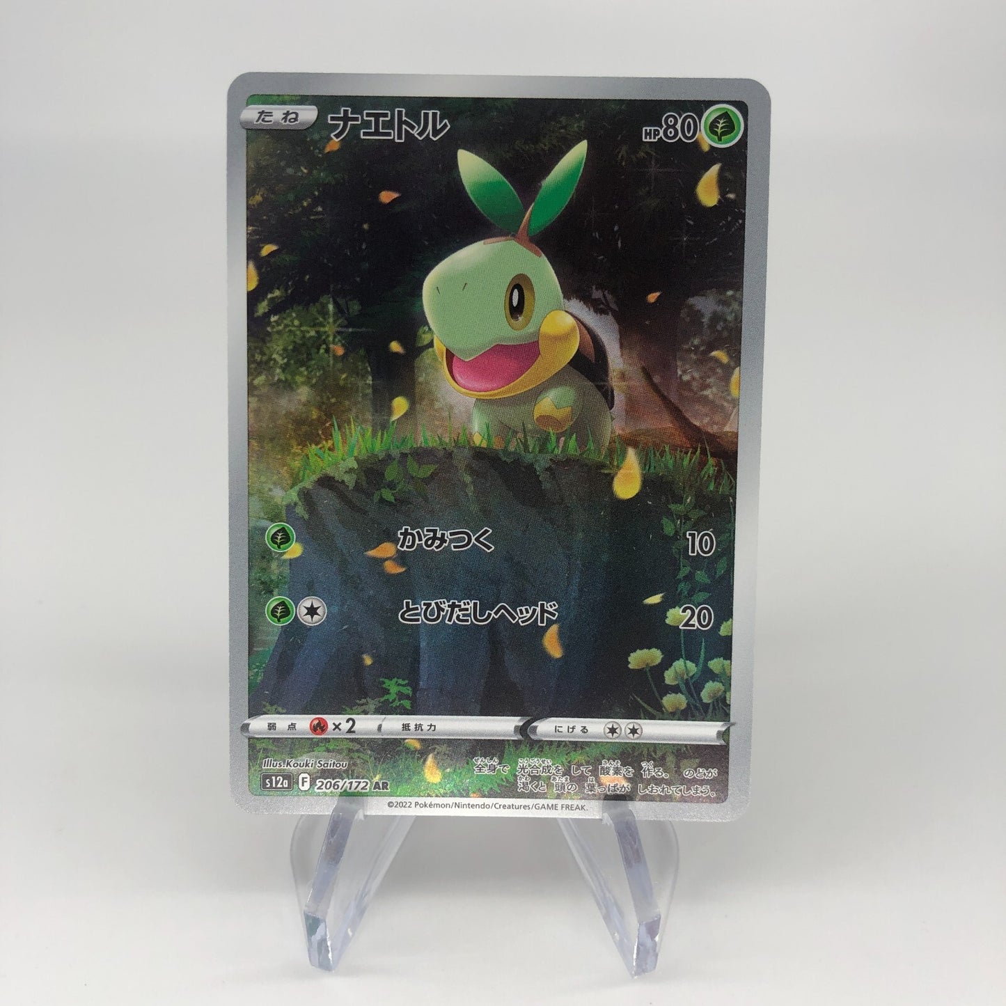 Pokemon Card Turtwig 206/172 AR s12a Full Art Foil Japanese Karte [Mint]