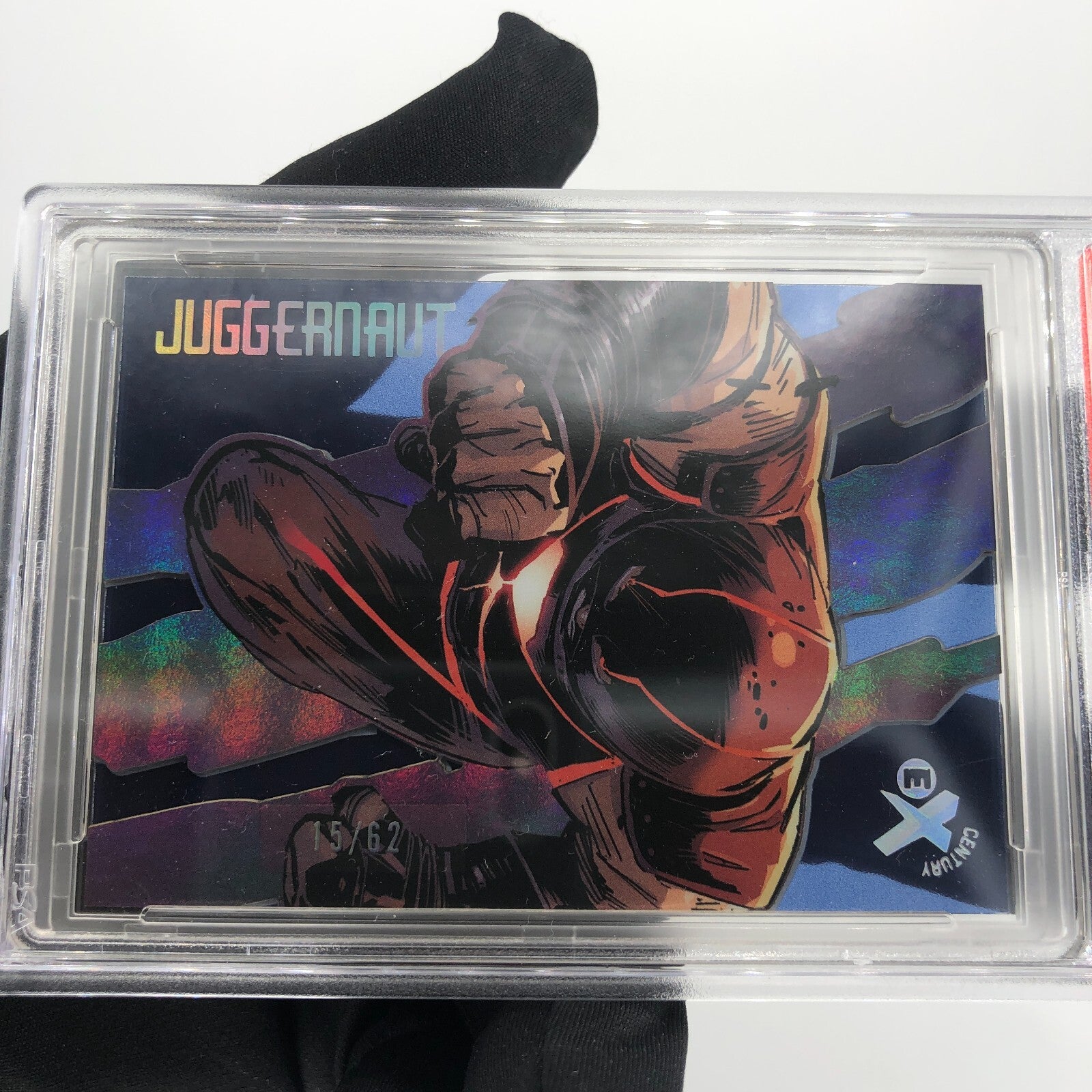 Marvel Card PSA 9 Juggernaut EX62 Blue /62 Century Upper Deck Wolverine [9]