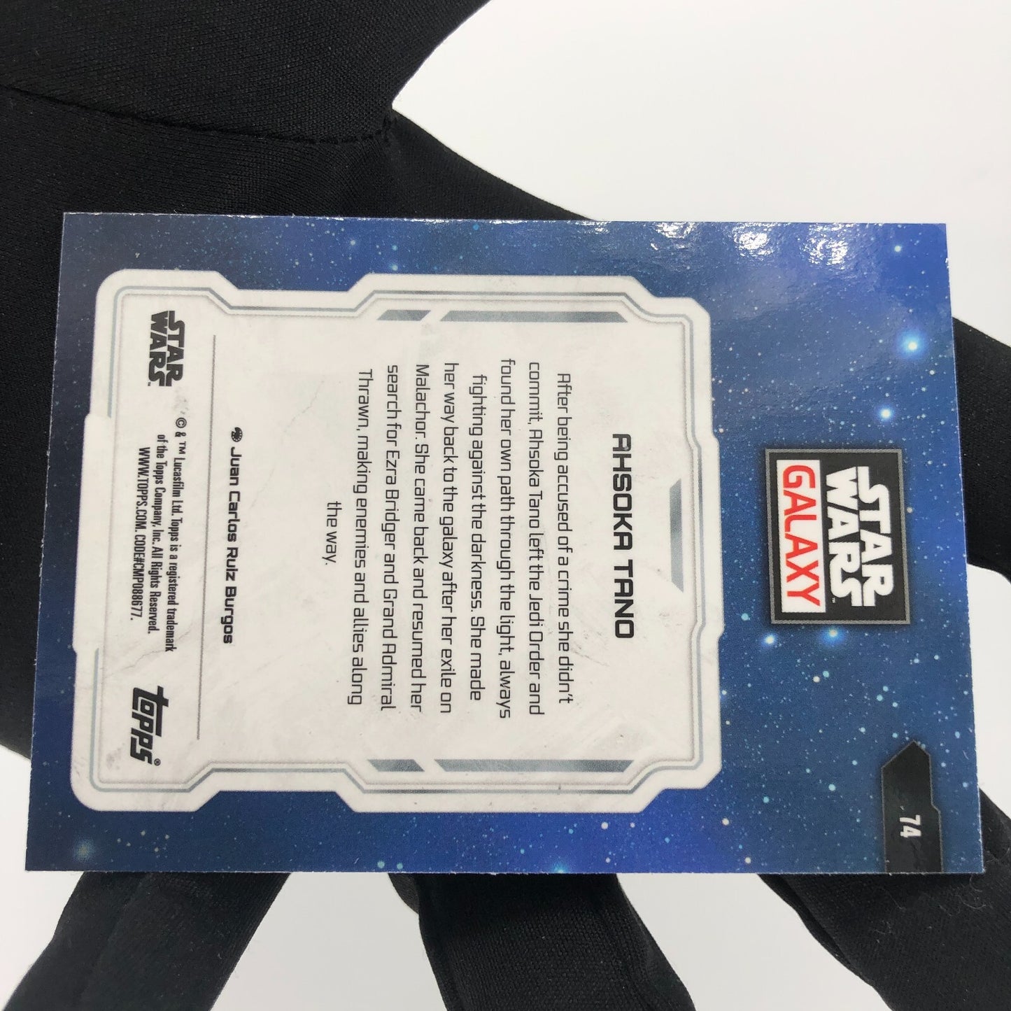 Star Wars Galaxy 2024 Ahsoka Tano 74 Base Topps Chrome [Rank A]