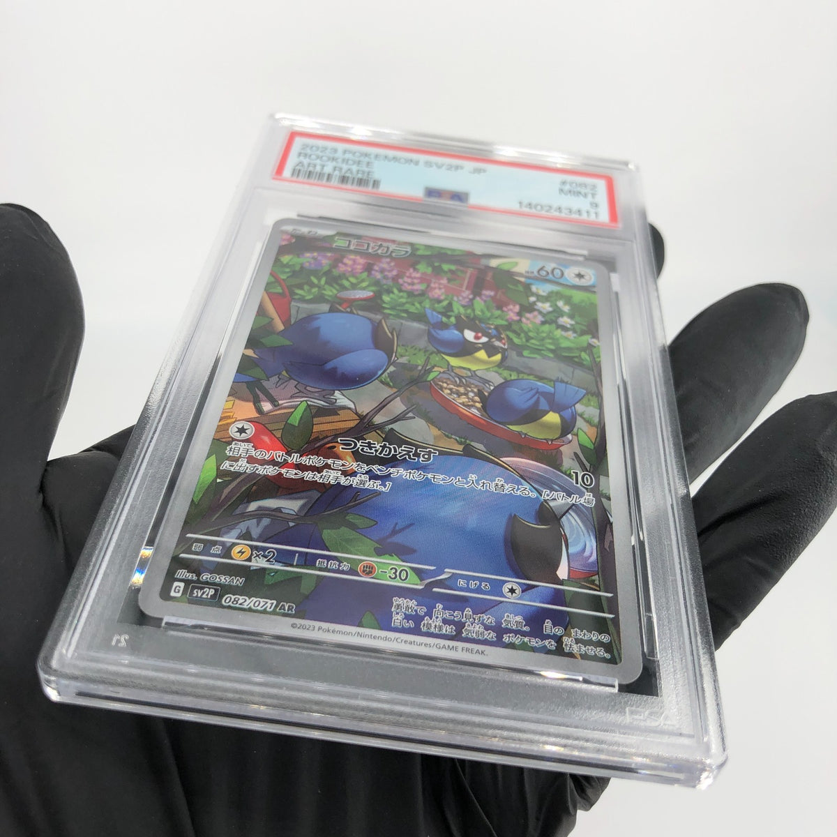 PSA 9 Pokemon Card Rookidee 082/071 AR SV2P Japanese Karte [9]