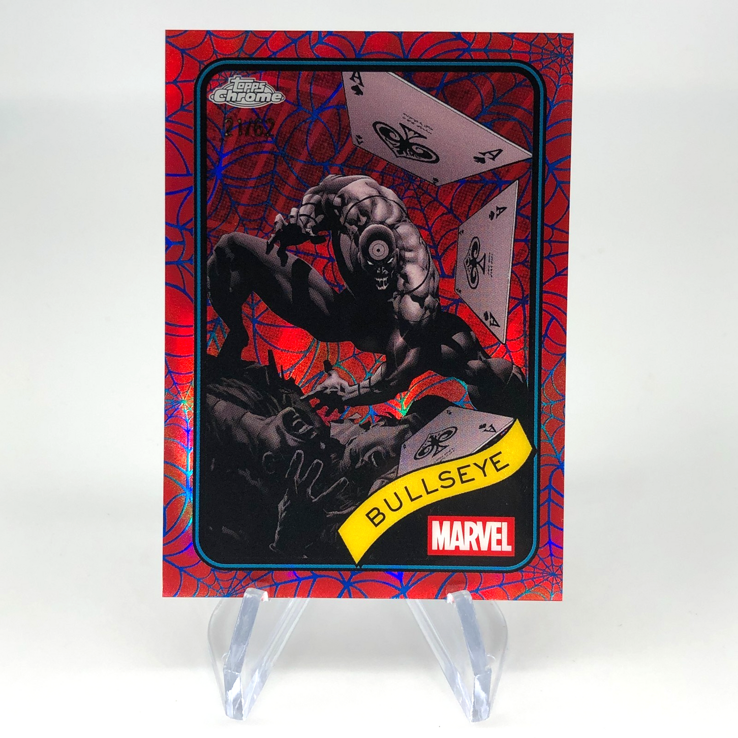 Marvel Card Bullseye 30 Red Web /62 Topps Chrome 2025 [NM]