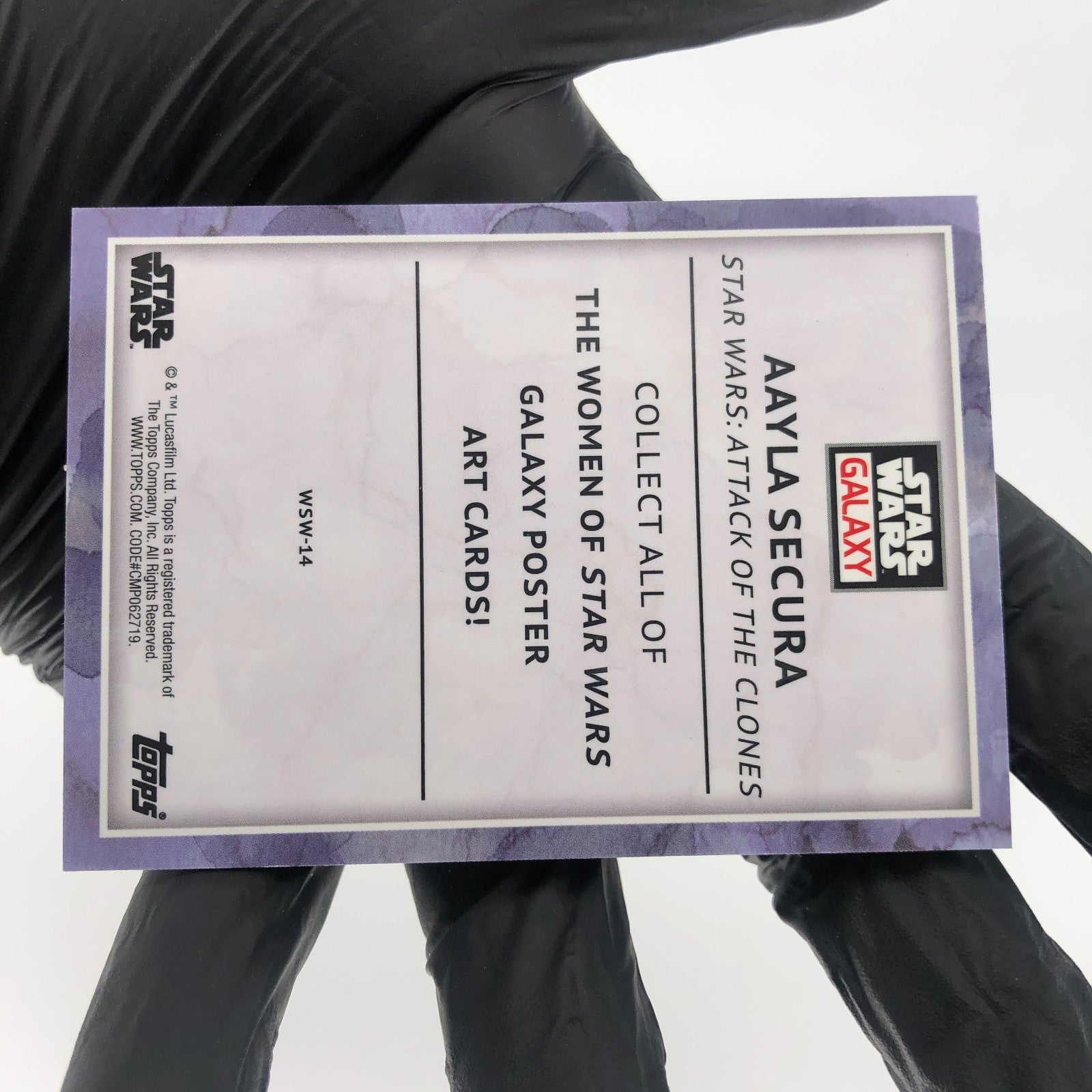 Star Wars Galaxy 2023 Aayla Secura WSW-14 Aqua  /199 Insert Topps Chrome [NM]