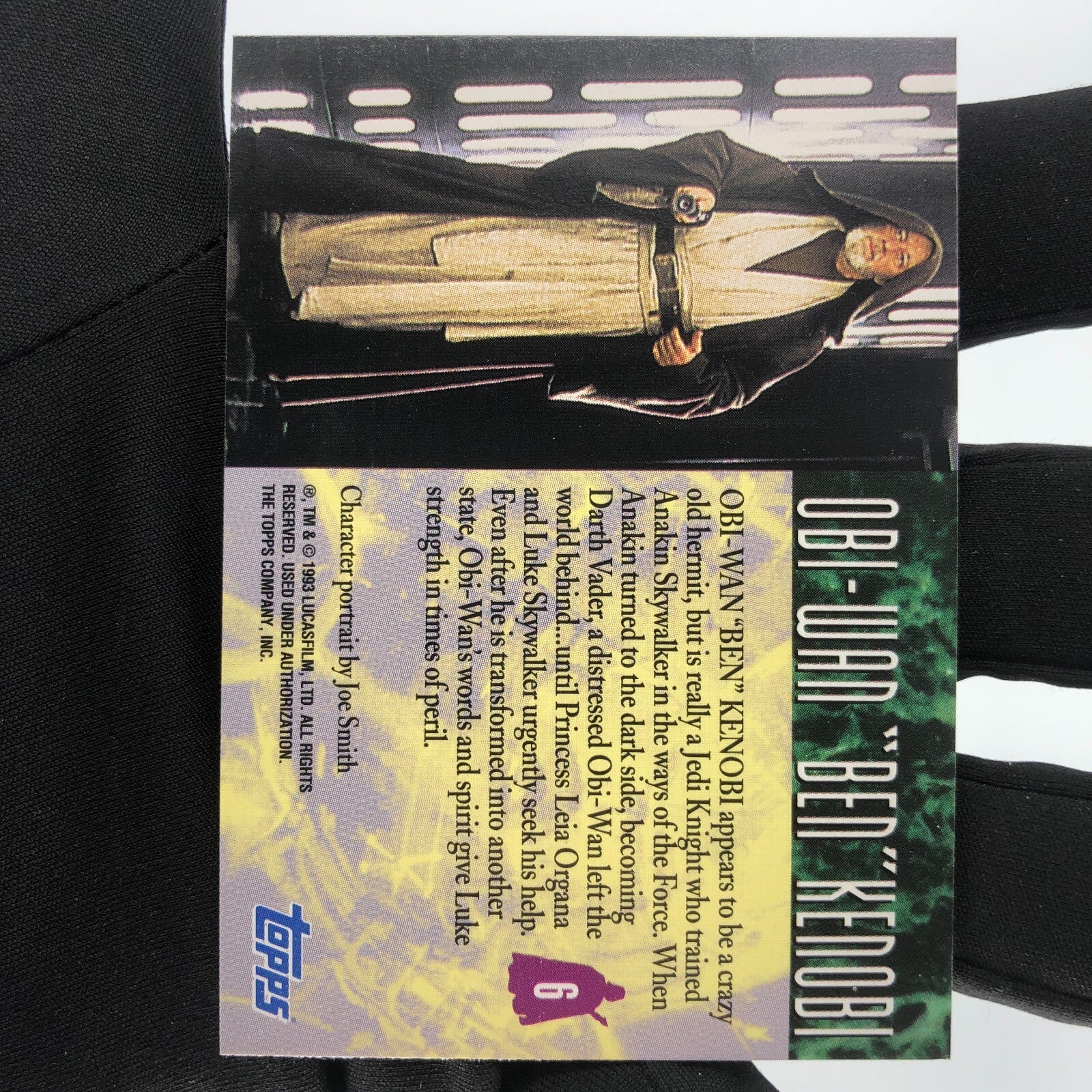 Star Wars Galaxy Card The Design Of 6 Topps Obi Wan 1993 [Rank A]
