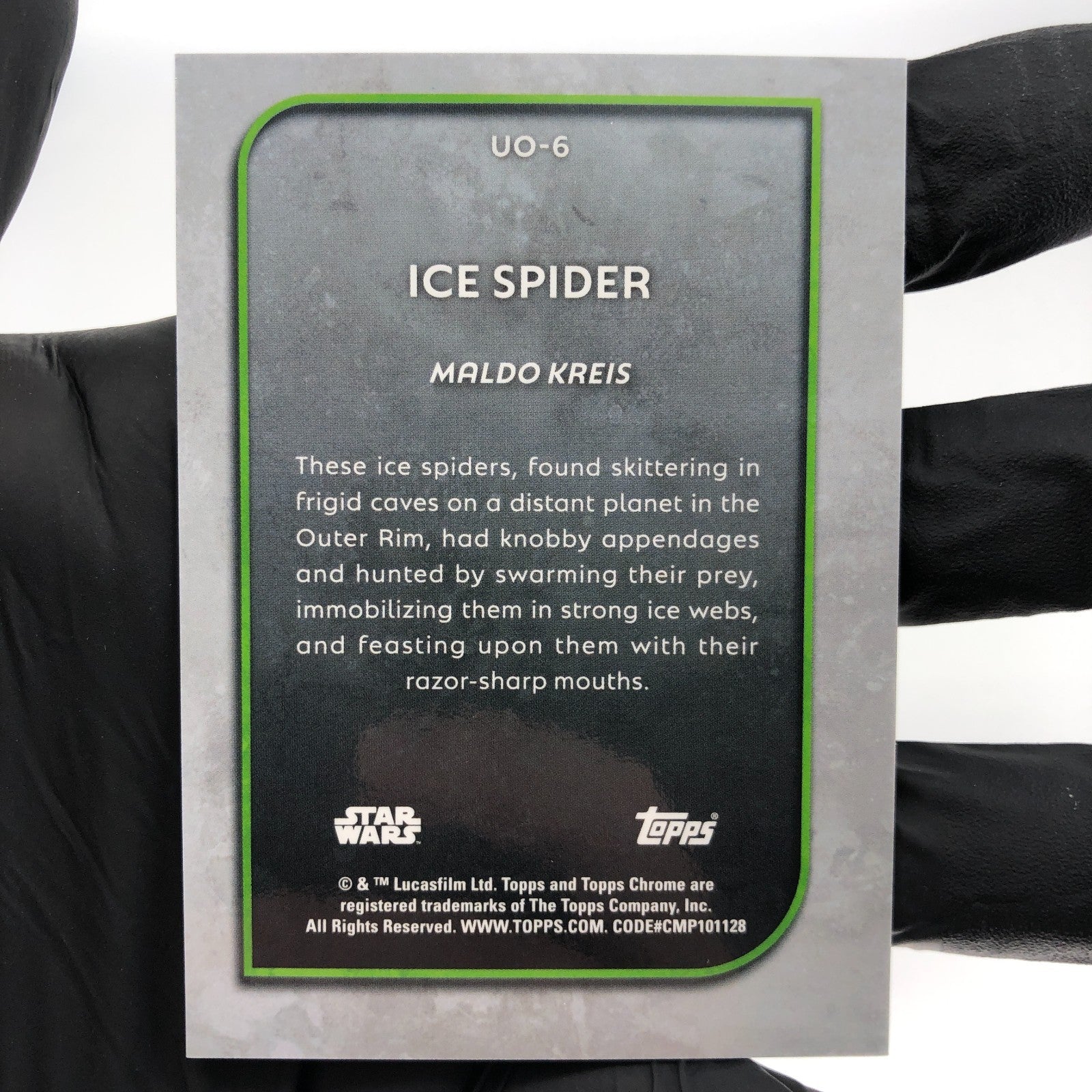 2025 Topps Chrome Star Wars Out of World Oddities Ice Spider UO-6 /99 [NM]