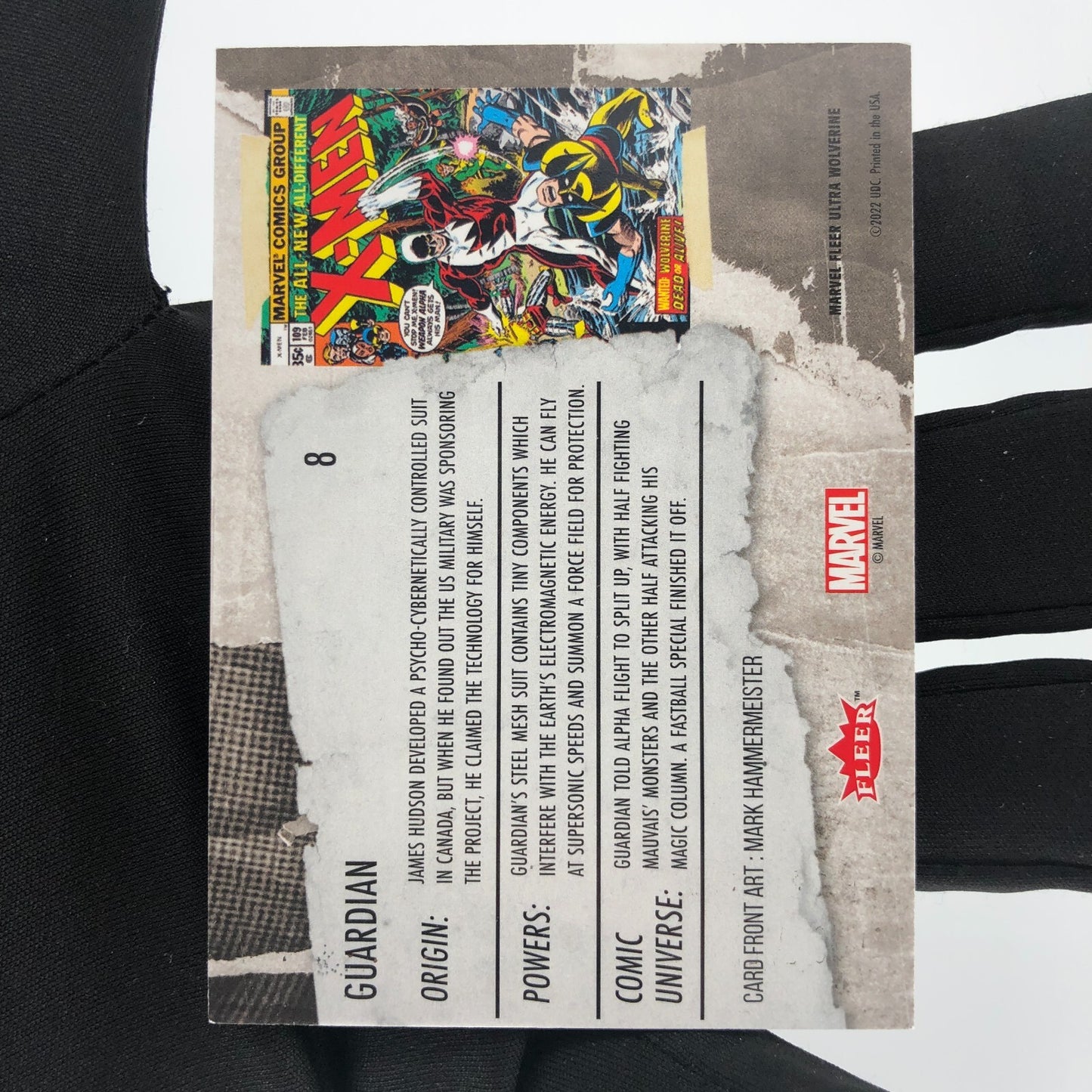 Marvel Card Guardian 8 Green Fleer Upper Wolverine Ultra [A]