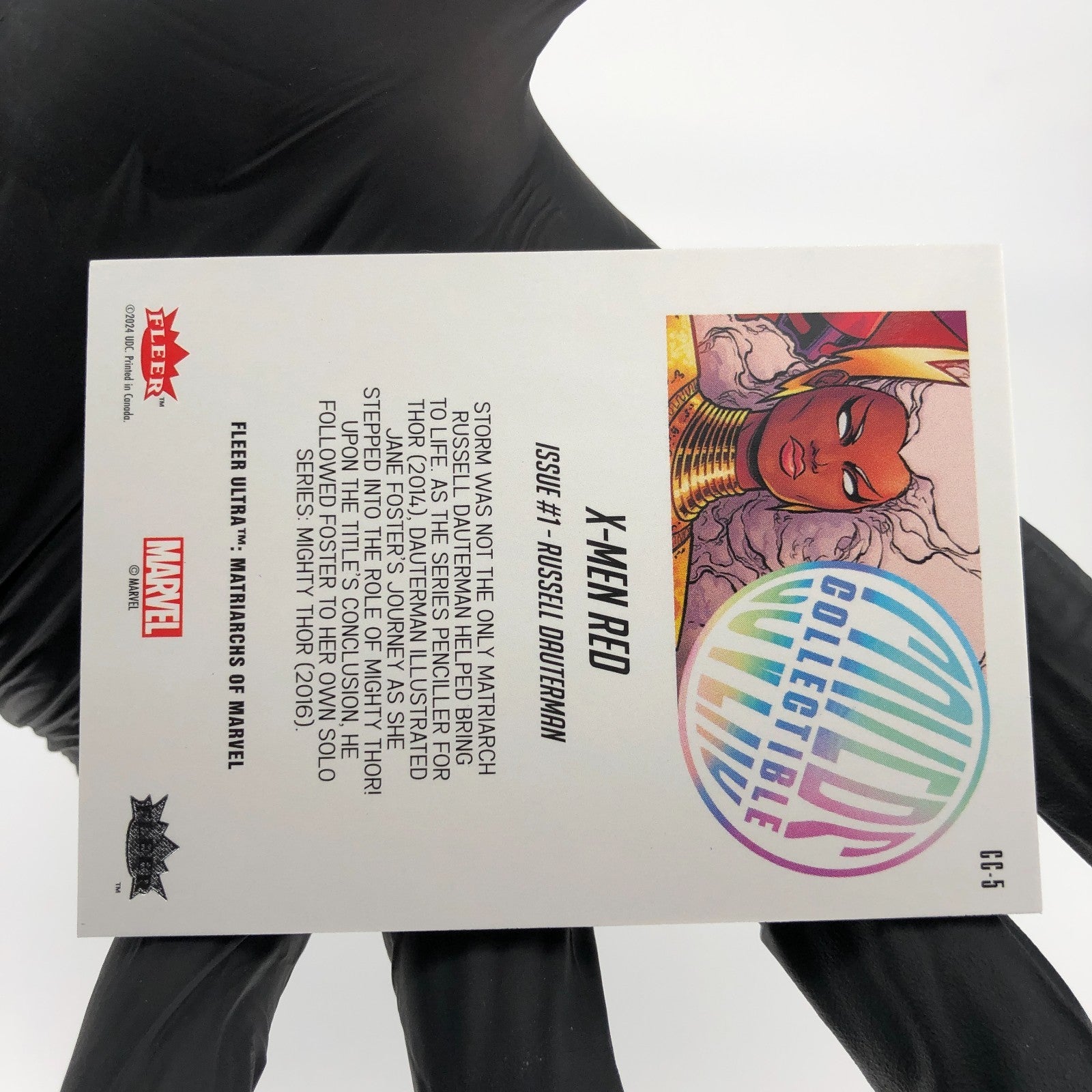 Marvel Card X-Men Storm CC-5 Cover Holo Matriarchs 2024 Fleer Upper Deck [NM]