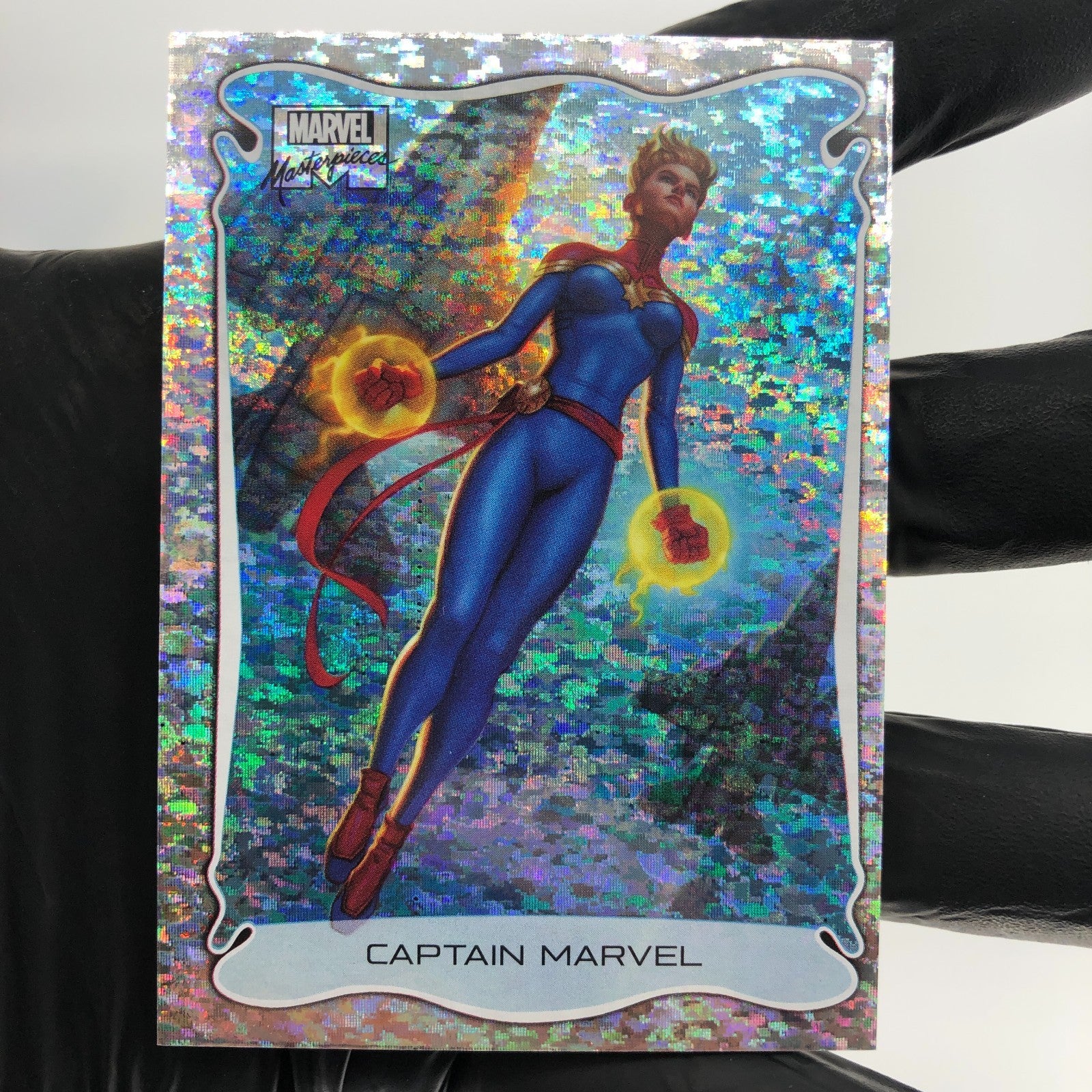 Marvel Card Captain Marvel 13 of 20 /99 Fleer Upper Deck Masterpieces 2022 [NM]