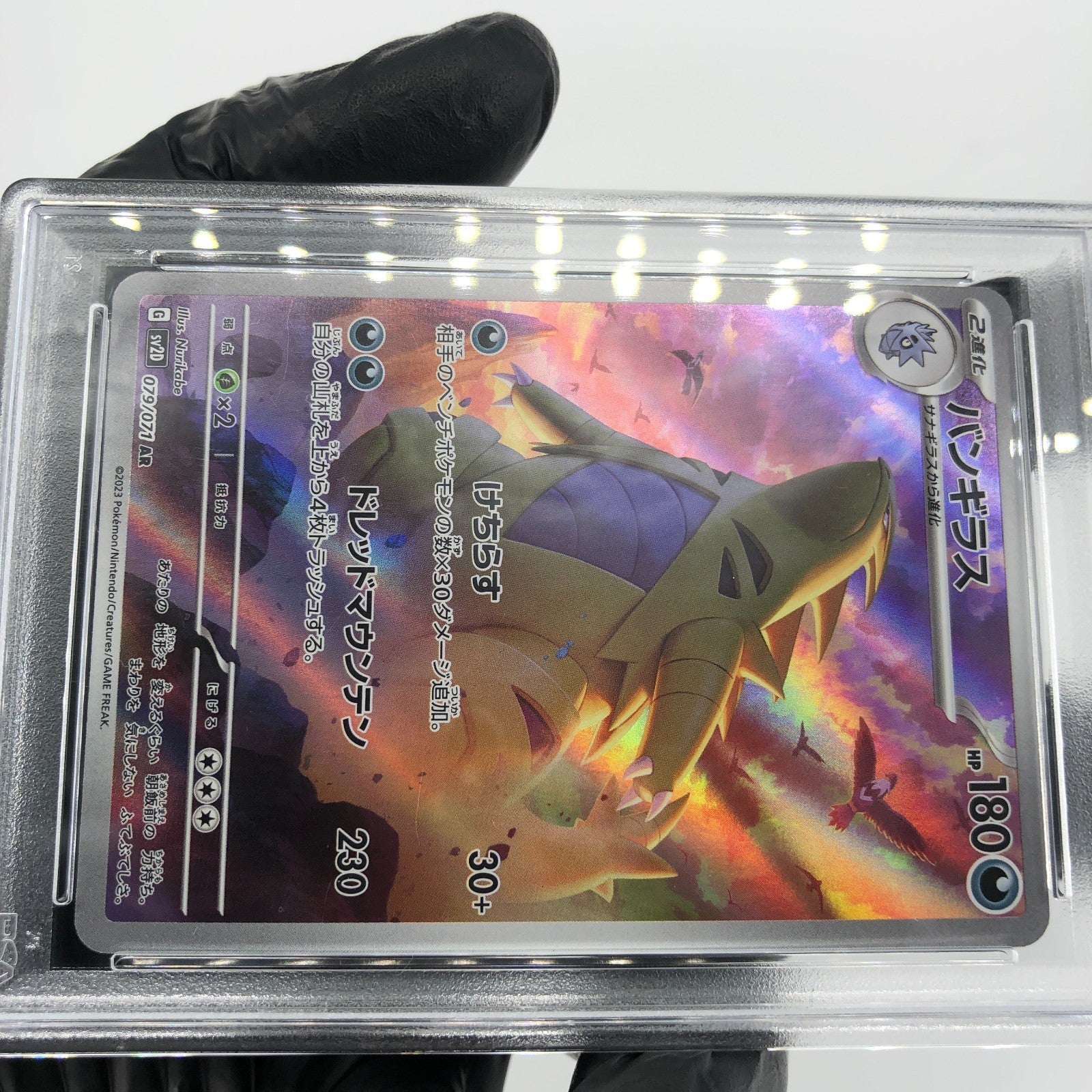 PSA 8 Pokemon Card Tyranitar 079/071 AR Sv2D Japanese Karte [8]