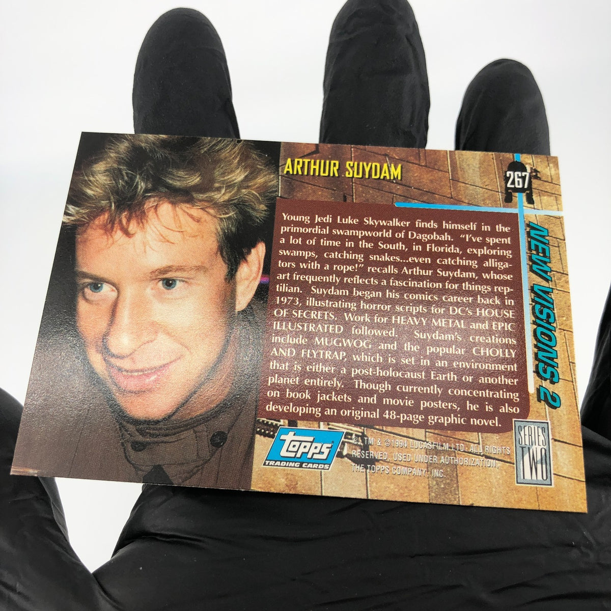 Star Wars Galaxy Card Luke Skywalker 267 Arthur Suydam Topps 1994 [NM]