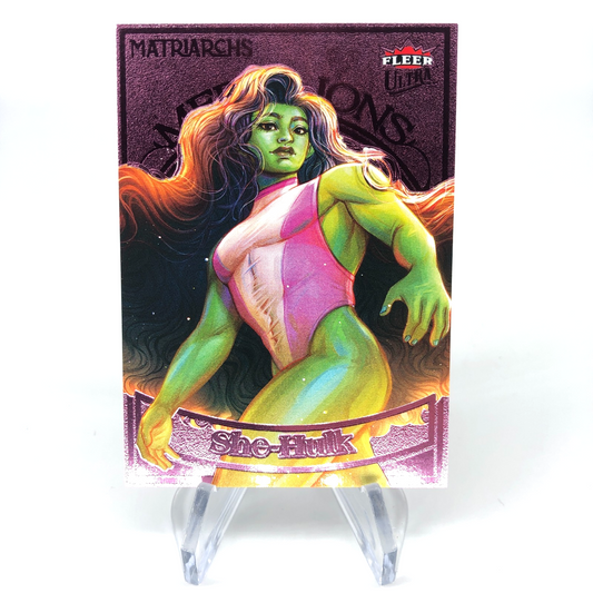 Marvel Card She Hulk M-5 Pink Base Matriarchs 2024 Fleer Upper Deck [NM]