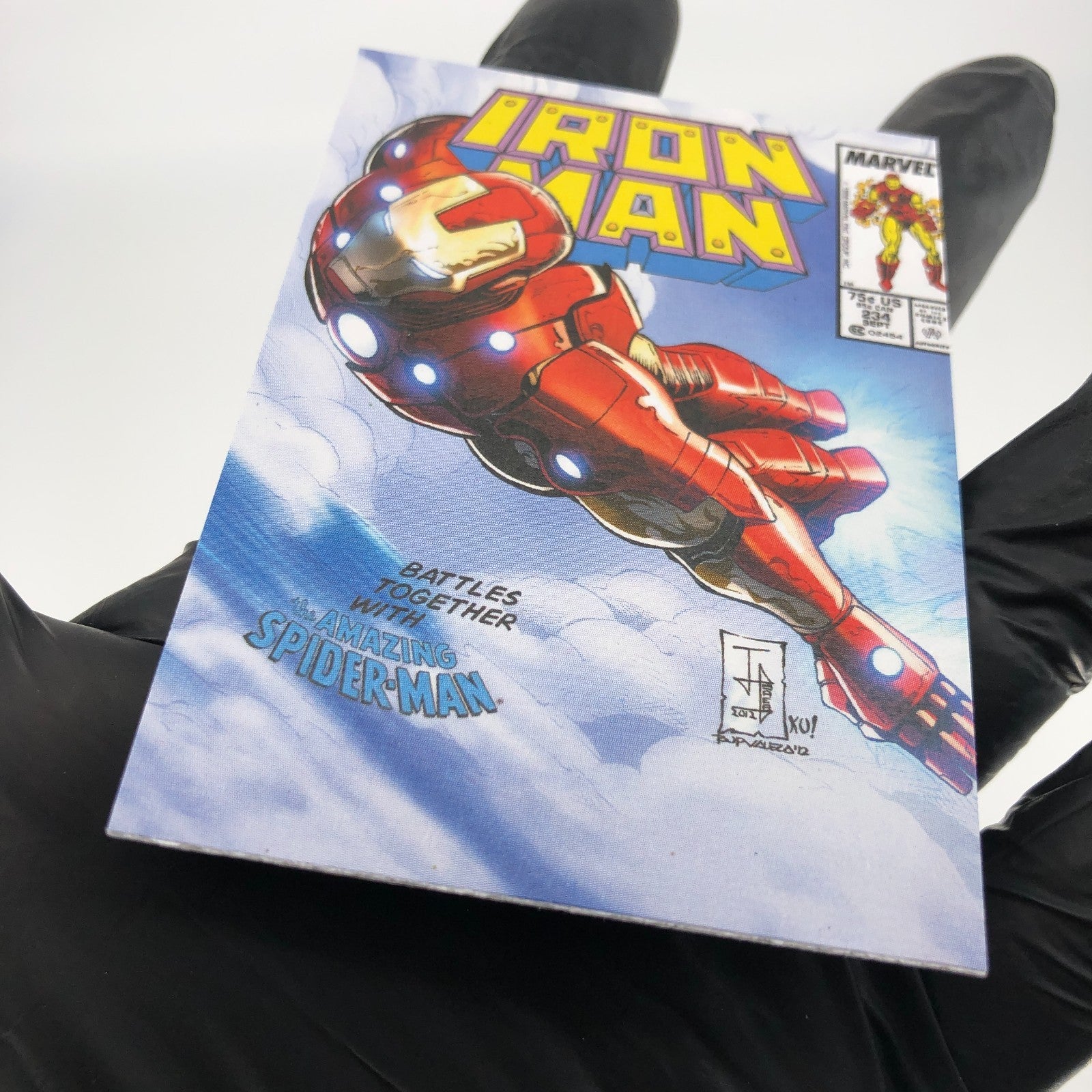 Marvel Card Iron Man 78 Canvas Comic Covers Upper Deck Renditions [NM]