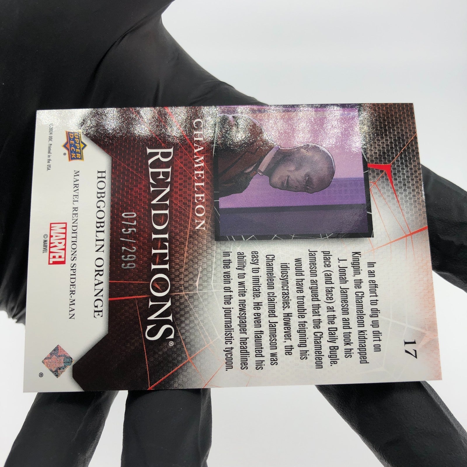 Marvel Card Chameleon 17 Orange  /299 Fleer Upper Deck Renditions [NM]