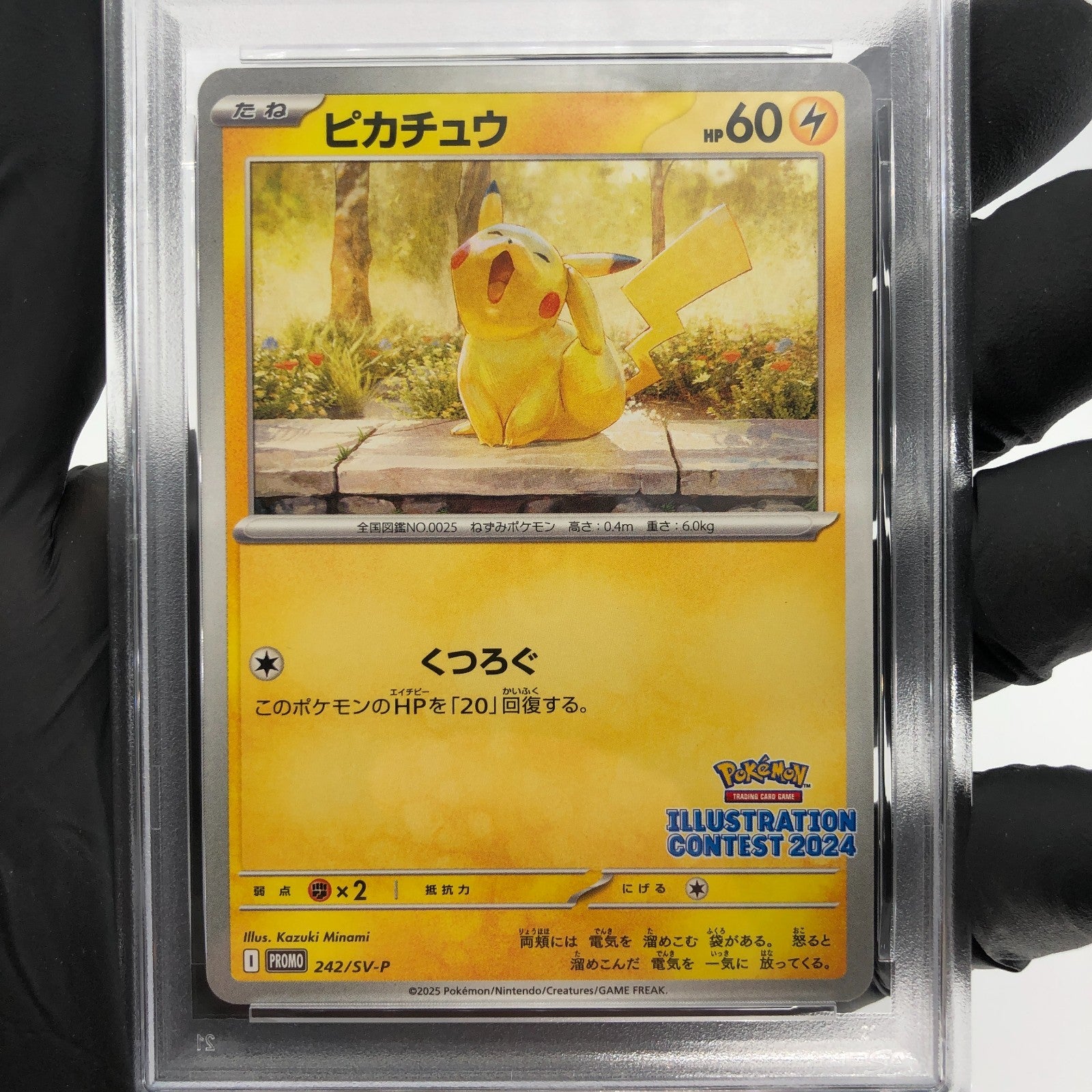 PSA 9 Pokemon Card Pikachu 242/SV-P Promo Japanese Karte [9]
