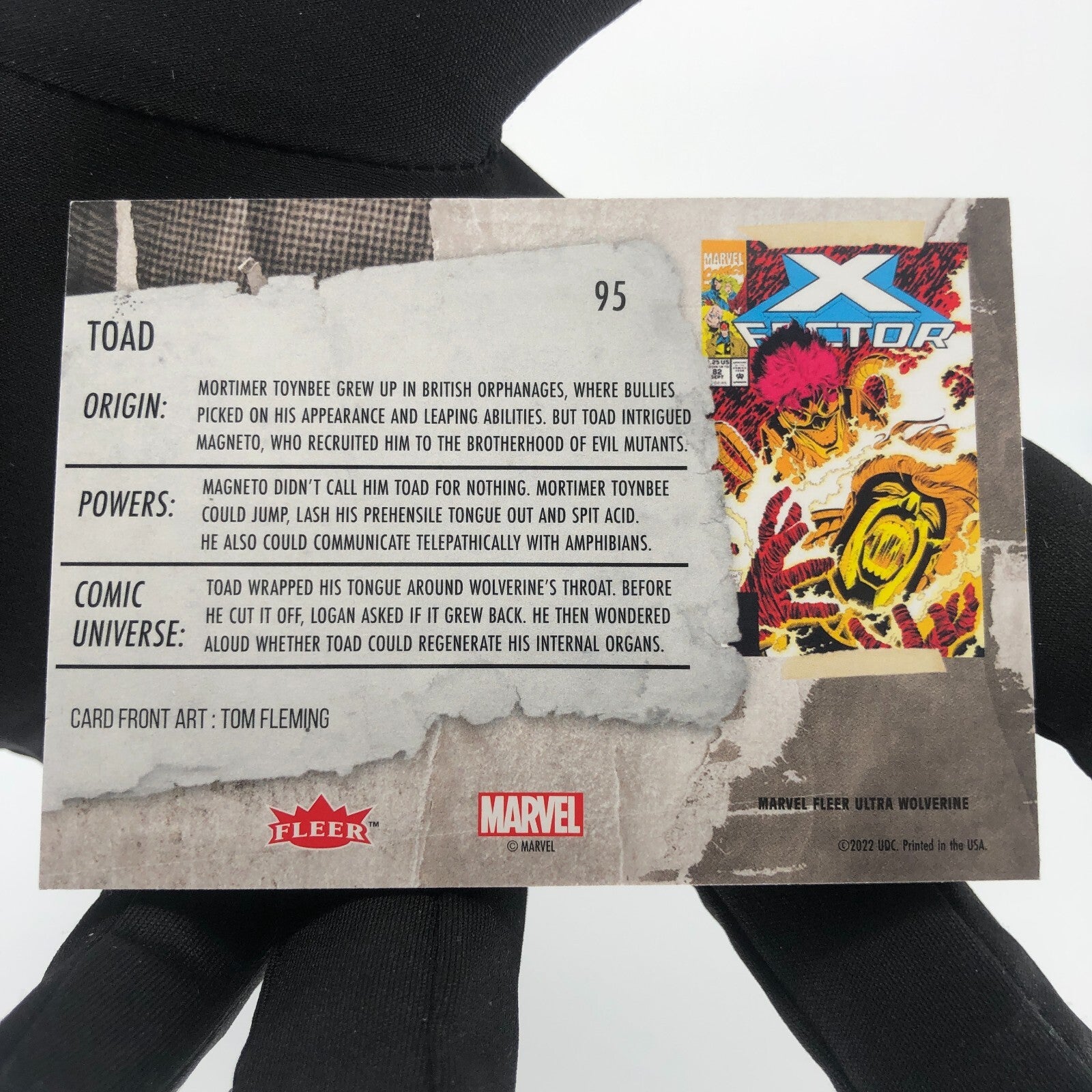 Marvel Card Toad 95 Green Fleer Upper Wolverine Ultra [A]