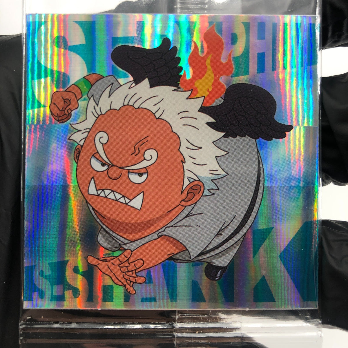 One Piece S-Shark Seraphim SW9-13 GR Holo Wafer  Japanese [Sealed]