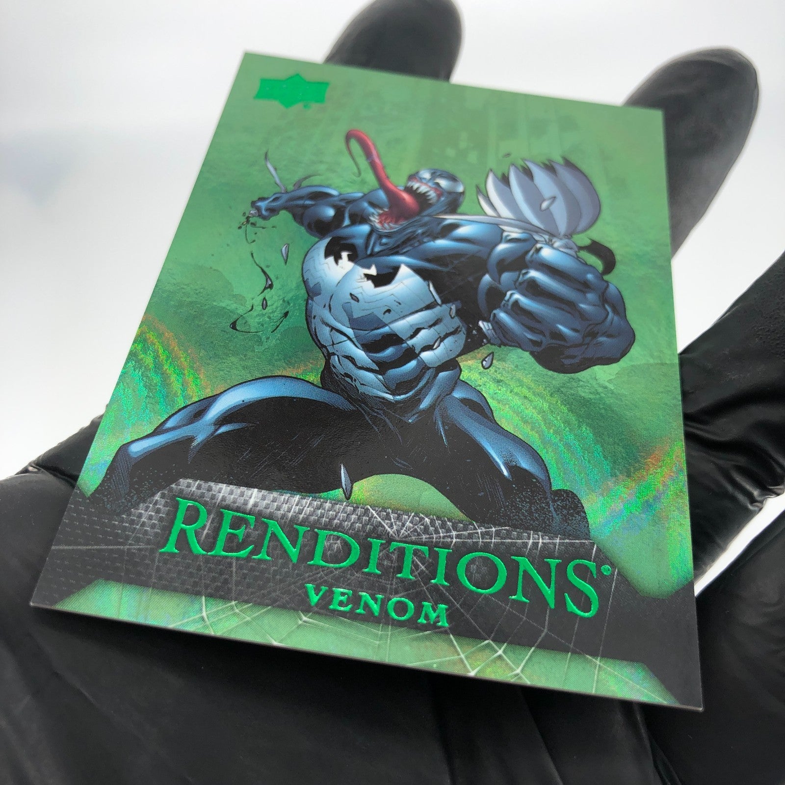 Marvel Card Venom 24 Green  /399 Fleer Upper Deck Renditions [NM]