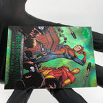 Marvel Card Spider-Man 36 Green  /399 Fleer Upper Deck Renditions [NM]