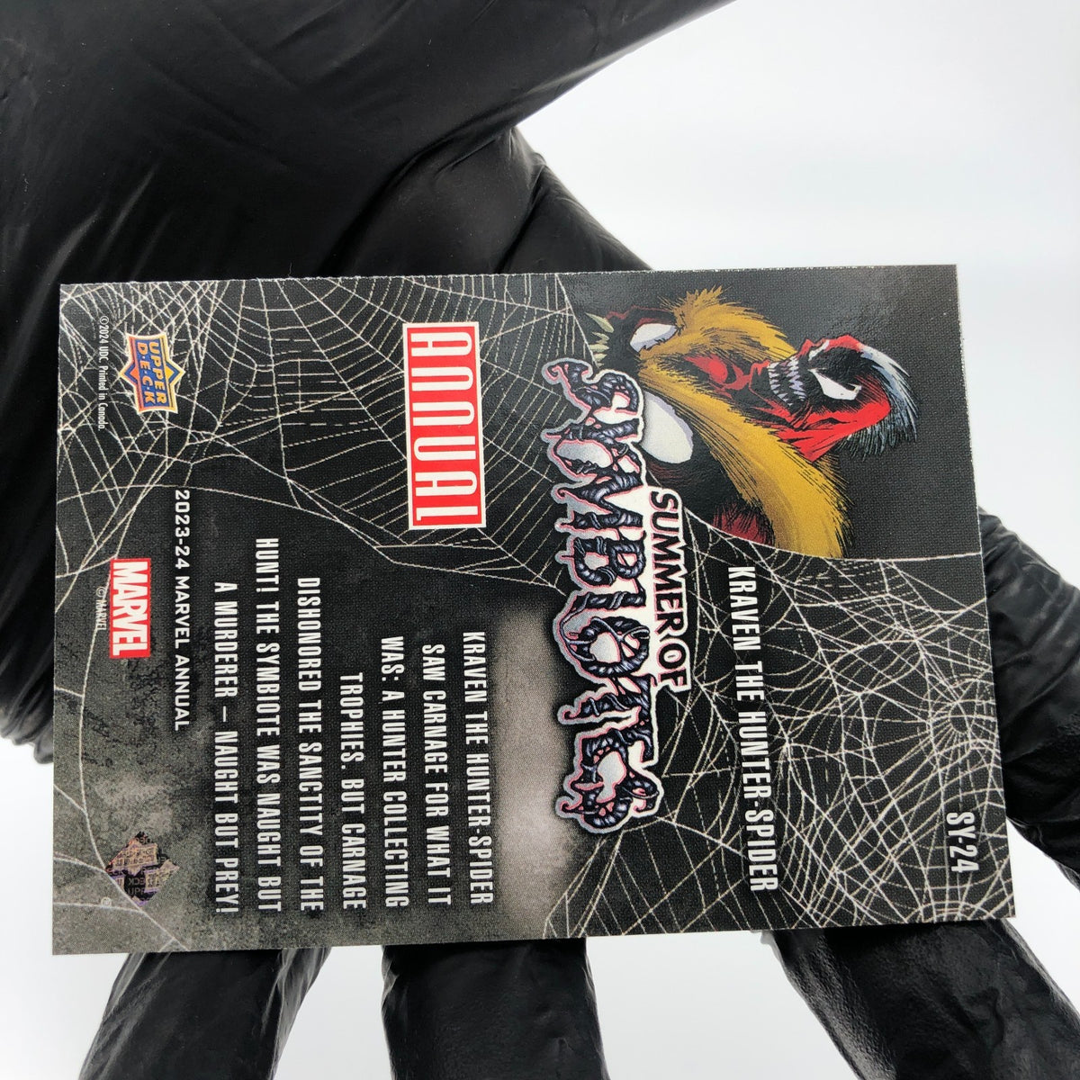 Marvel Card Kraven The Hunter Spider SY-24 Annual Upper Deck Flair 2023 [NM]