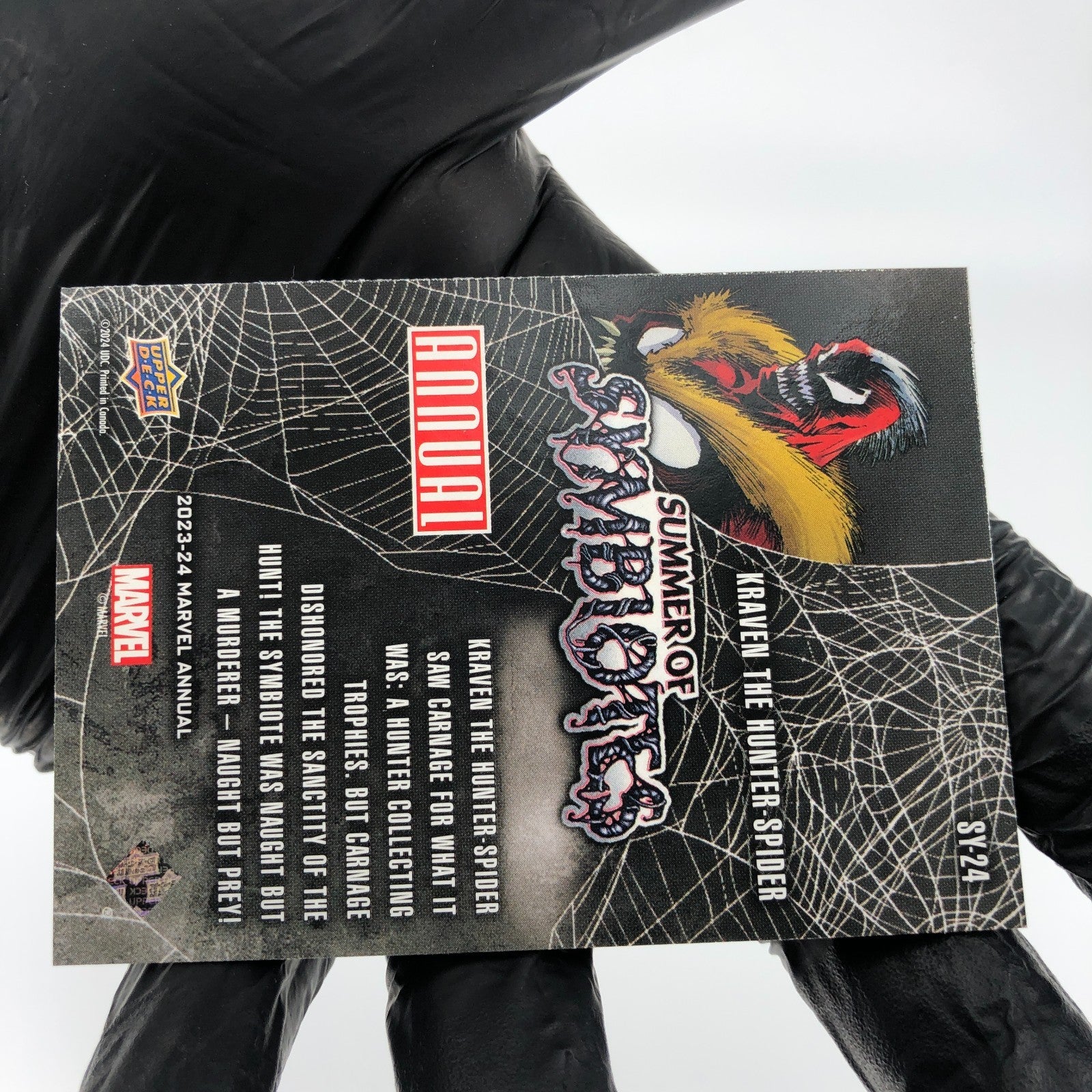 Marvel Card Kraven The Hunter Spider SY-24 Annual Upper Deck Flair 2023 [NM]