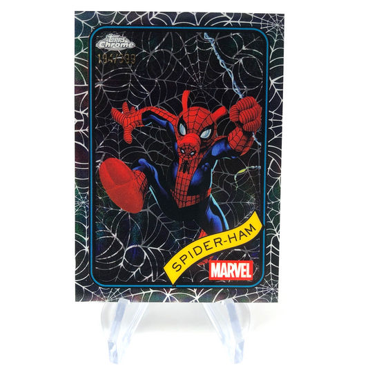 Marvel Card Spider-Ham 142 Black Web /399 Topps Chrome 2025 [NM]