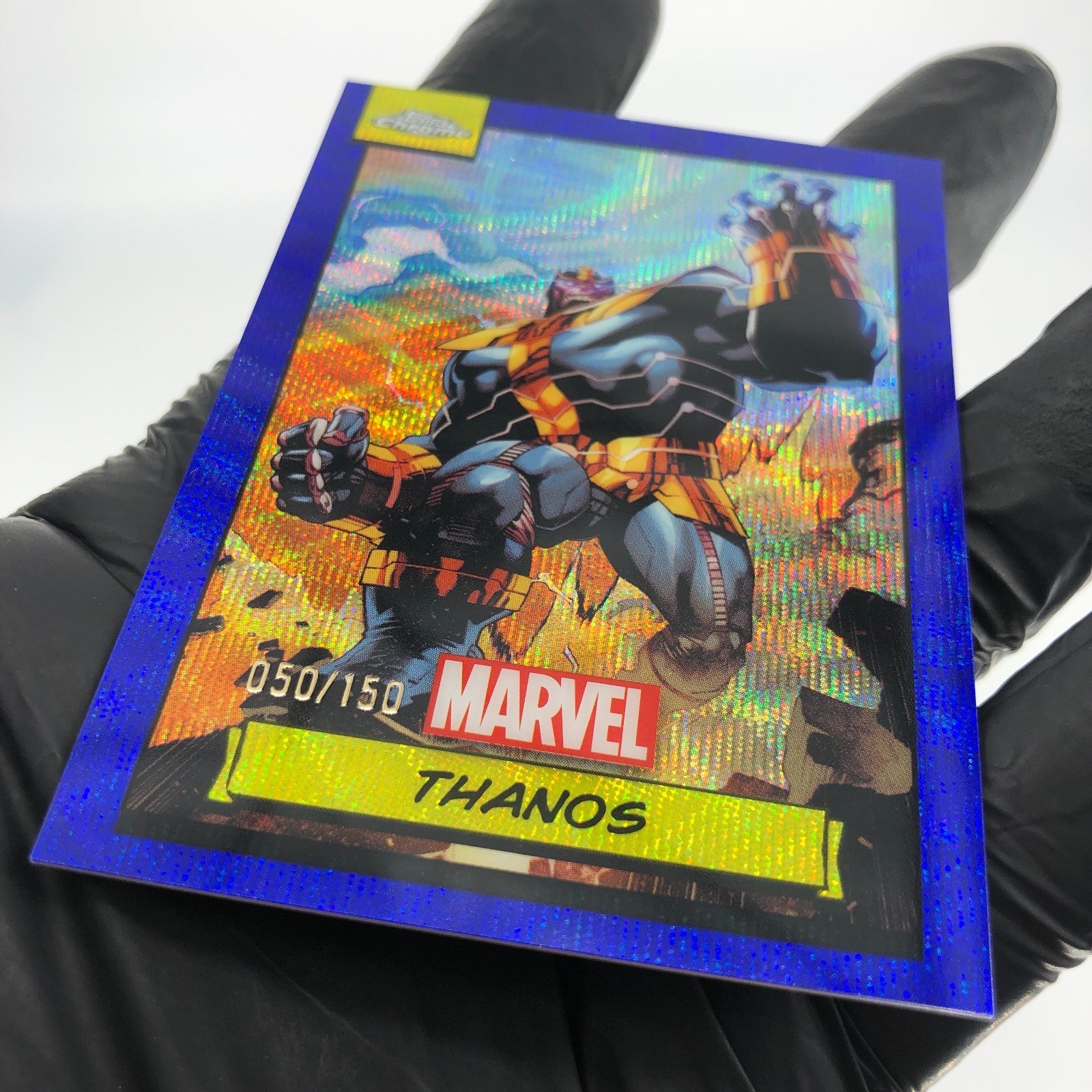 Marvel Card Thanos 72 Wave Refractor /150 Topps Chrome 2024 [NM]