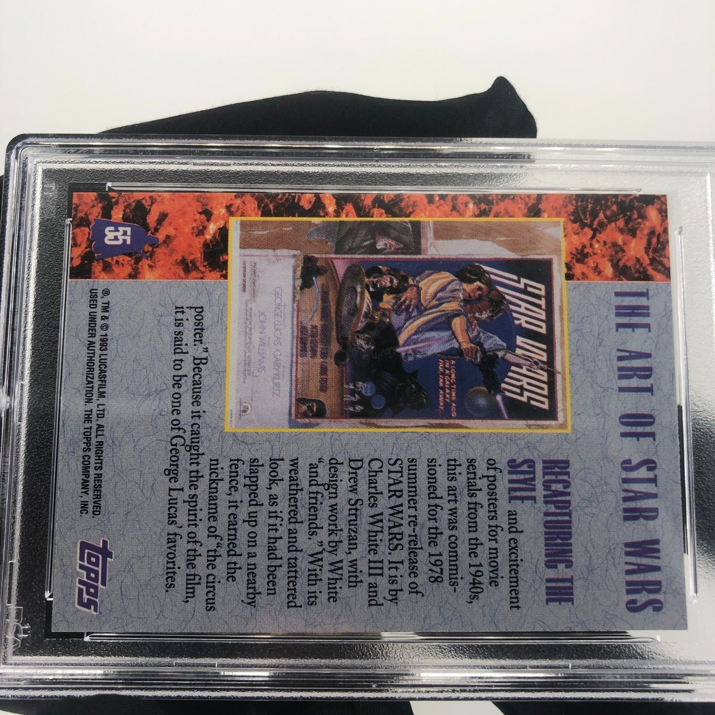 Star Wars PSA 10 Galaxy Card The Art Of 55 Topps Recapturing The Style 1993 [10]