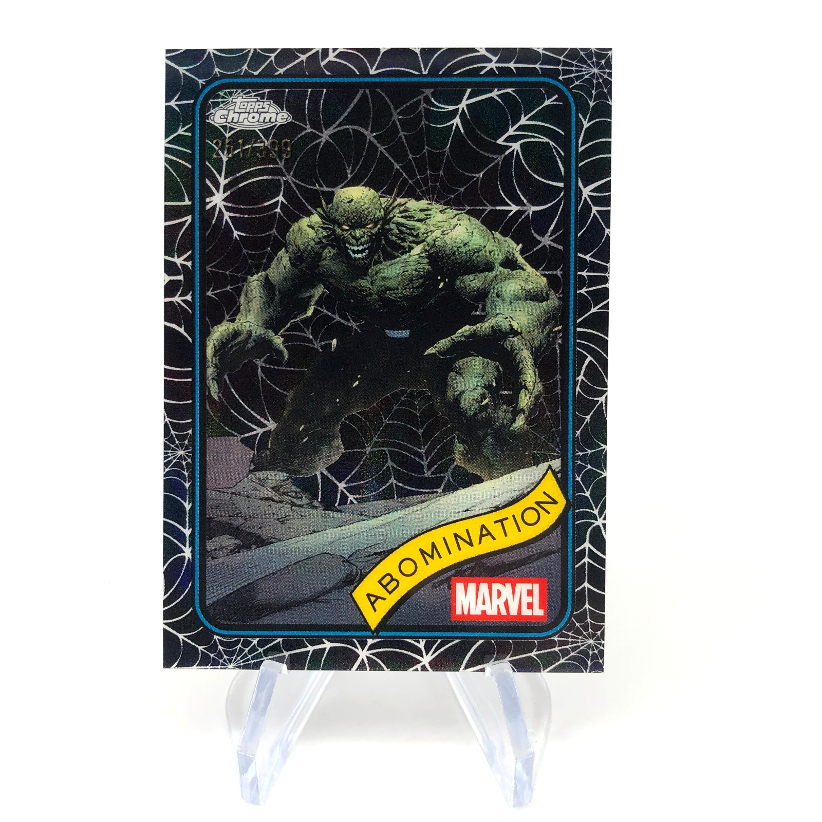 Marvel Card Abomination 132 Black Web /399 Topps Chrome 2025 [NM]
