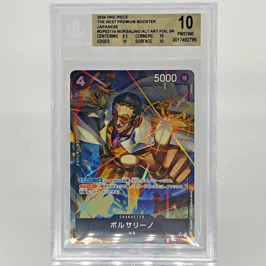 One Piece Card BGS 10 Borsalino OP02-114 SR Parallel Japanese [10]