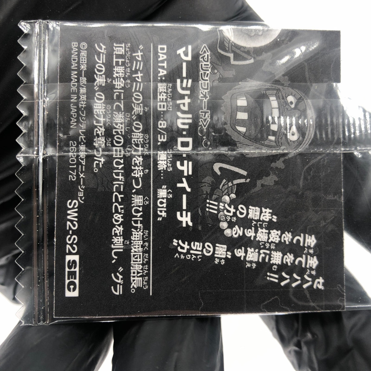 One Piece Black Beard SW2-S2 SEC Holo Wafer  Japanese [Sealed]