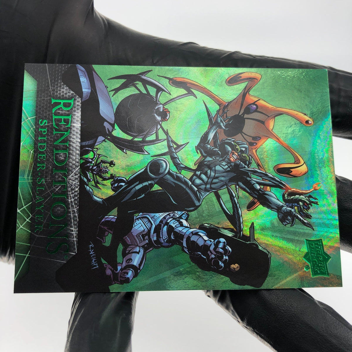 Marvel Card Spider-Slayer 59 Green  /399 Fleer Upper Deck Renditions [NM]