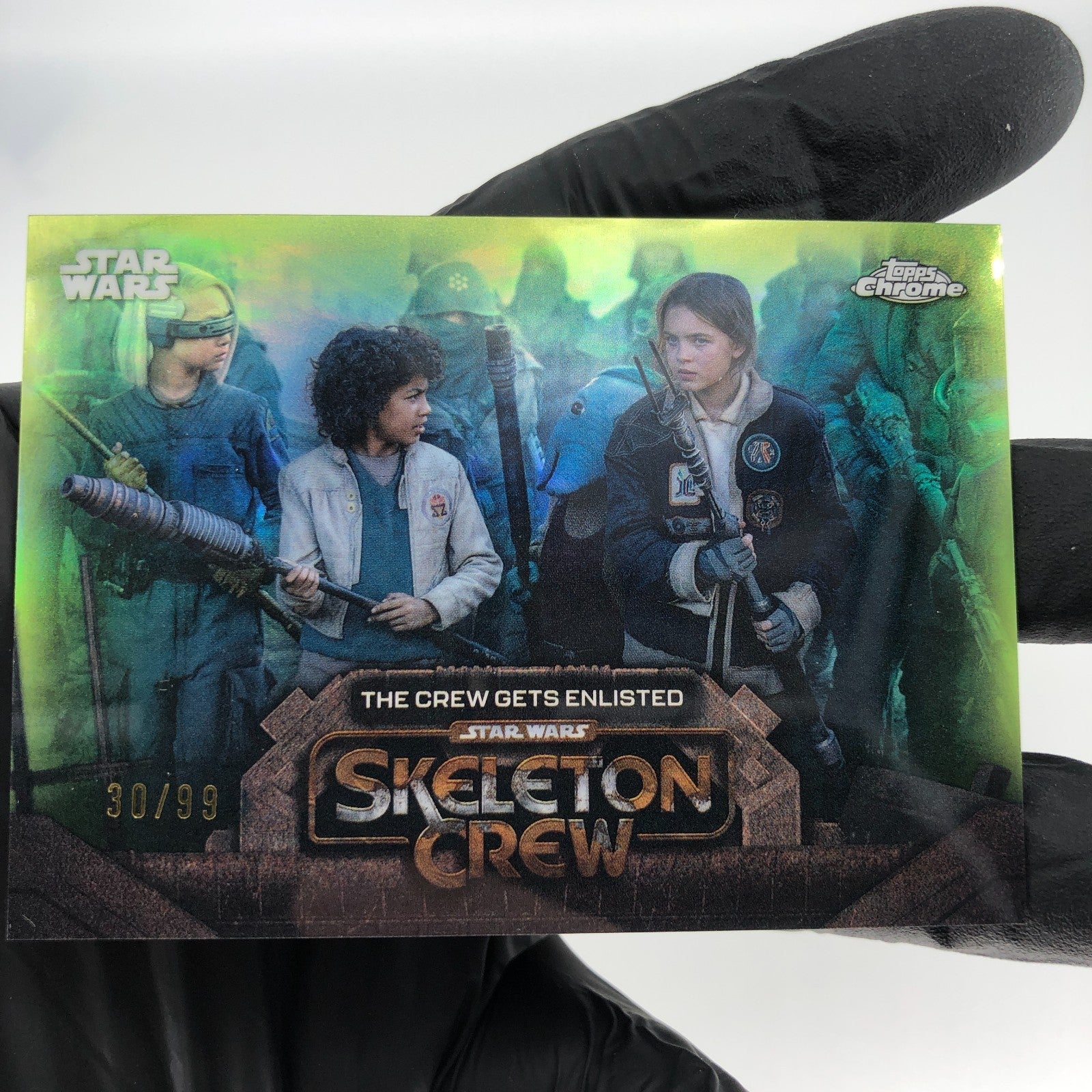 2025 Topps Chrome Star Wars Skeleton Crew SC-13 Green /99 [NM]