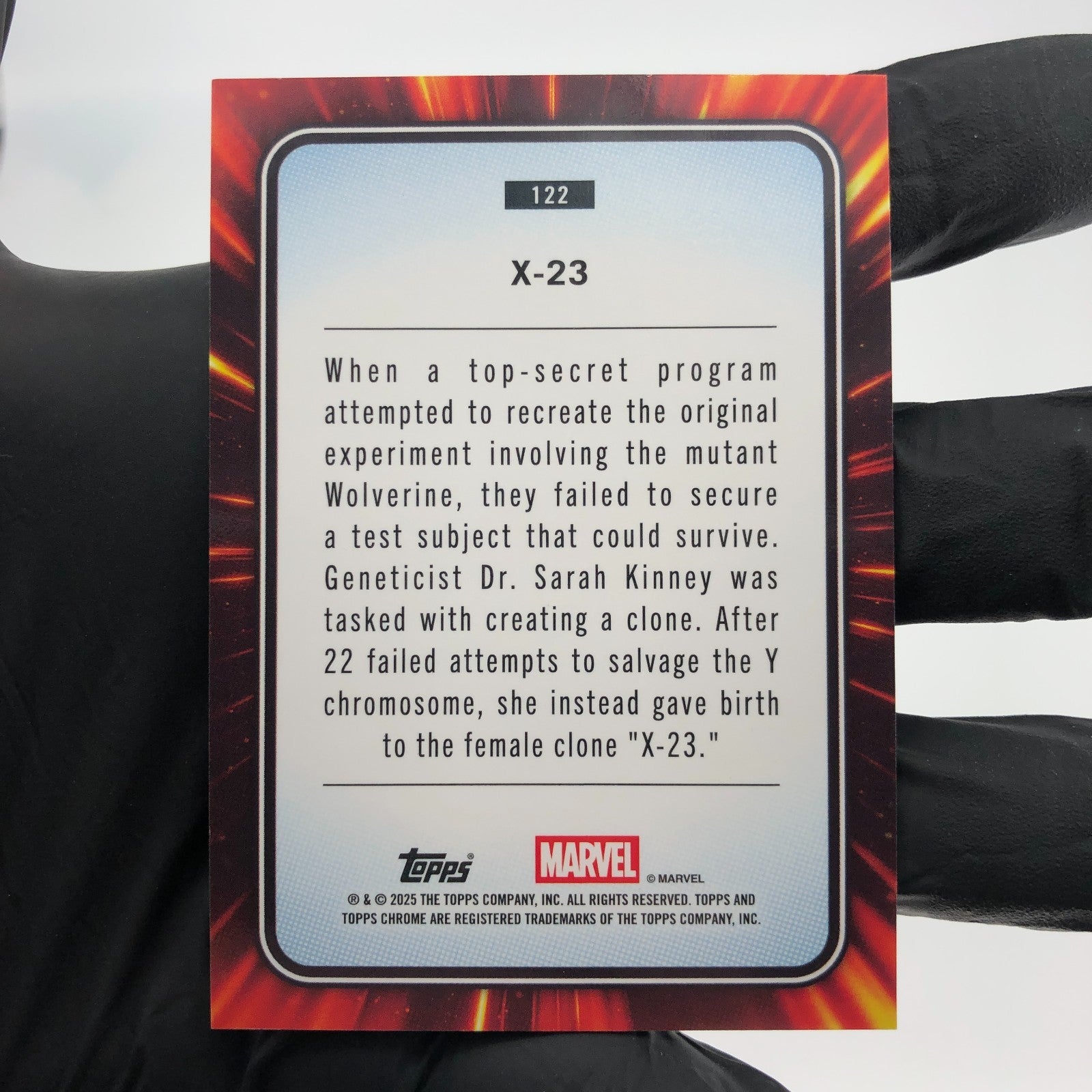 Marvel Card X-23 122 Green Blue /199 Topps Chrome 2025 [NM]