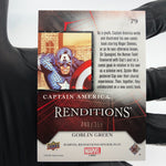 Marvel Card Captain America 79 Green  /399 Fleer Upper Deck Renditions [NM]