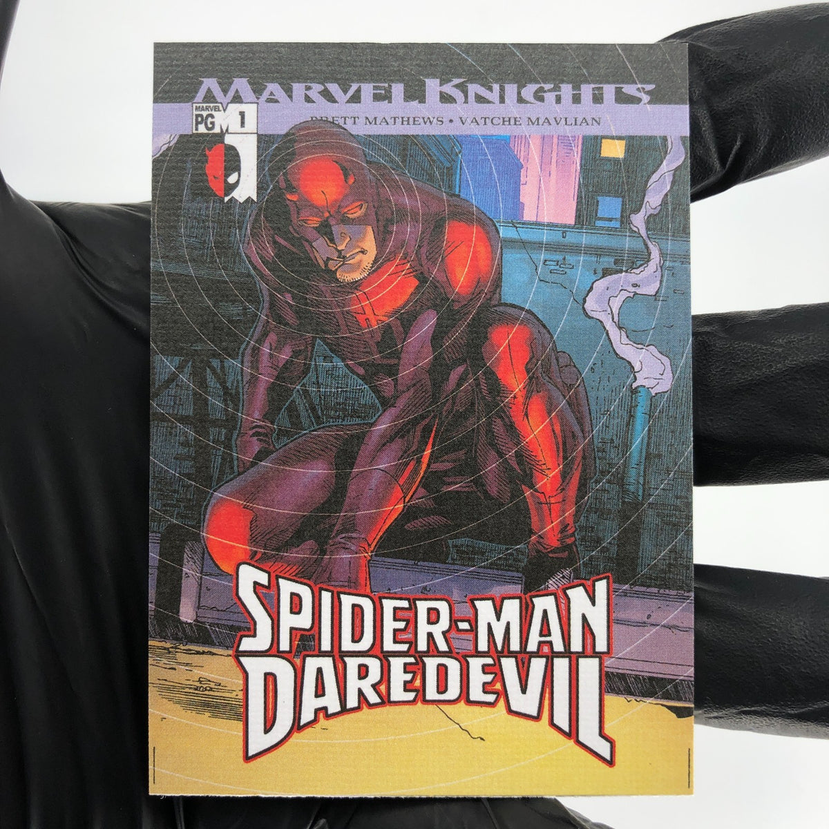 Marvel Card Daredevil 83 Canvas Comic Covers Fleer Upper Deck Renditions [NM]