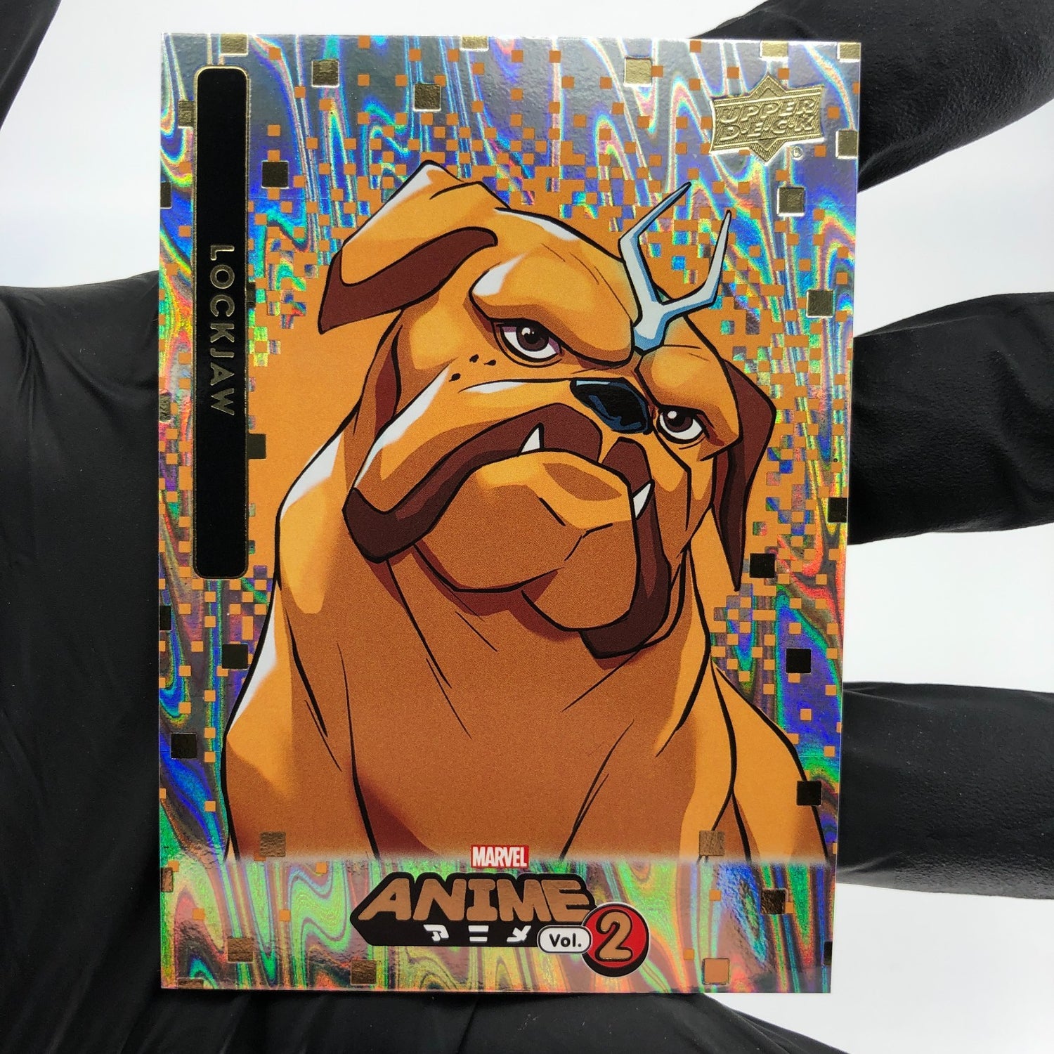 Marvel Card Lockjaw 49 Anime Vol.02 Mega Moon Holo Upper Deck Fleer [NM]