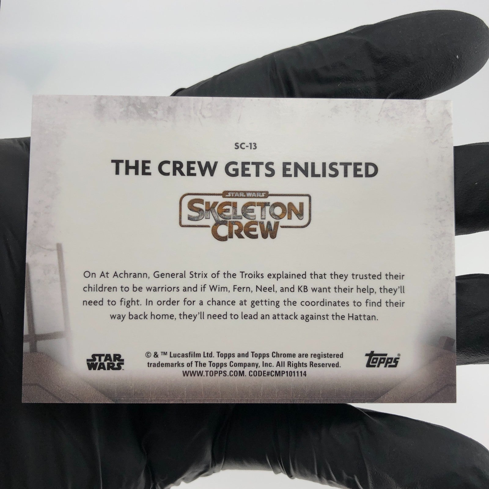 2025 Topps Chrome Star Wars Skeleton Crew SC-13 Green /99 [NM]