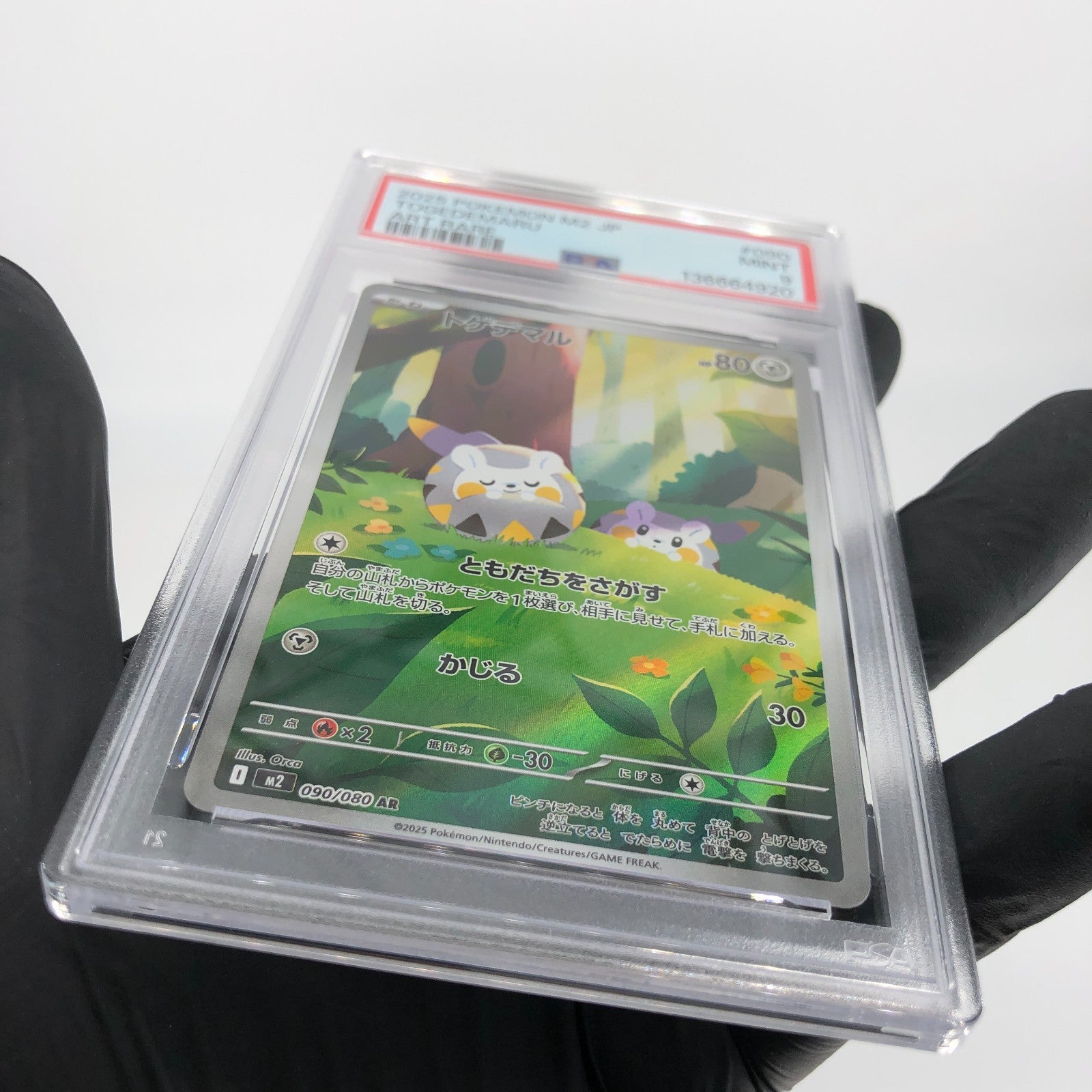 PSA 9 Pokemon Card Togedemaru 090/080 AR M2 Japanese Karte [9] 5