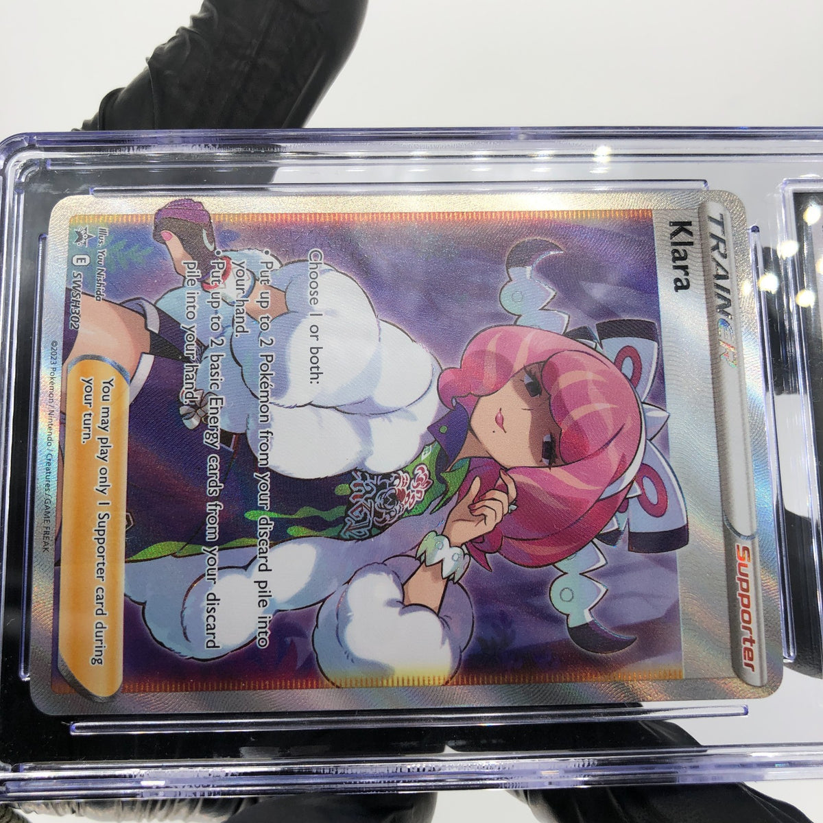 CGC 9.5 Pokemon Card Klara SWSH302 Promo Blackstar 2023 English Karte [9.5]
