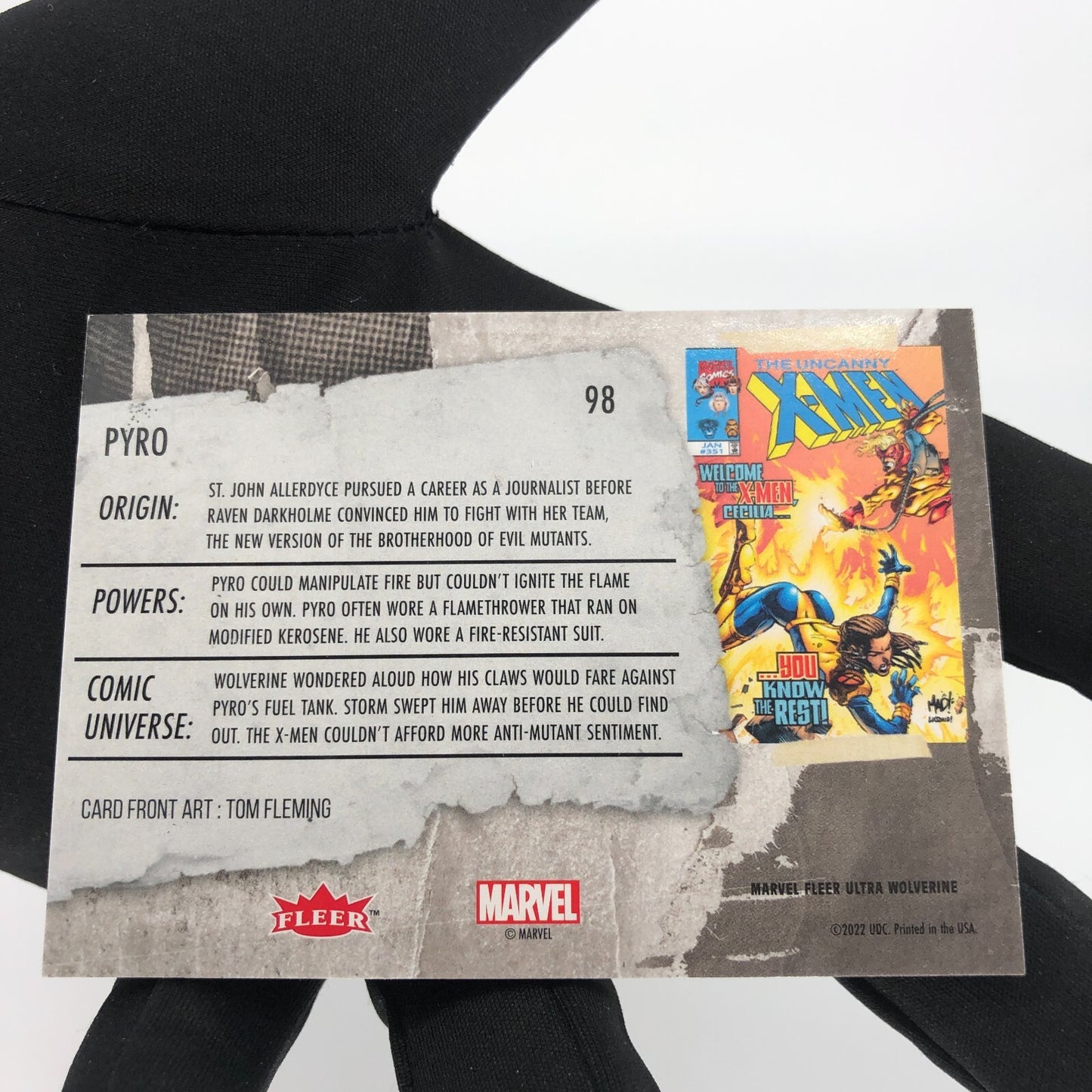 Marvel Card Pyro 98 Base Upper Wolverine Ultra [A]