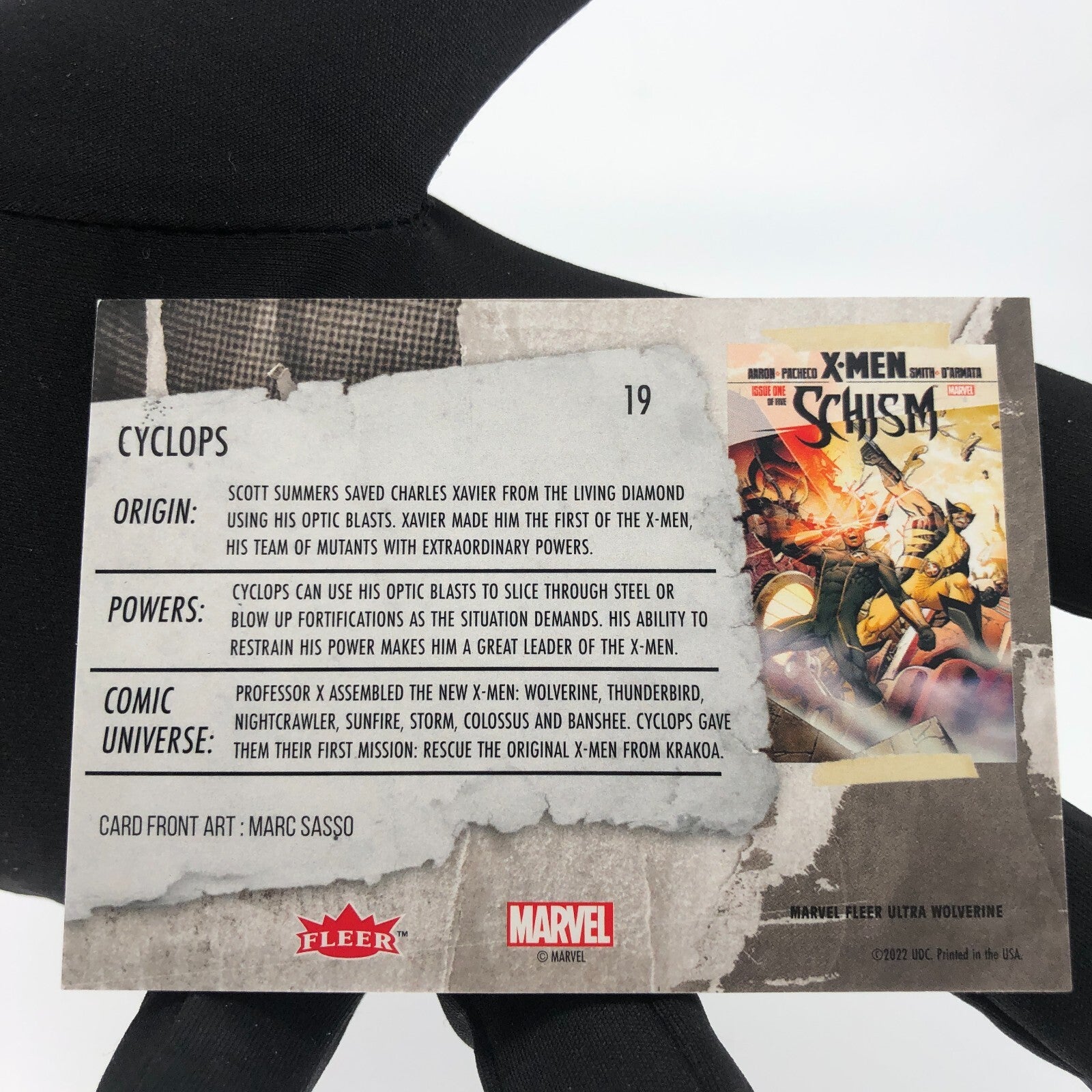 Marvel Card Cyclops 19 Base Upper Wolverine Ultra [A]