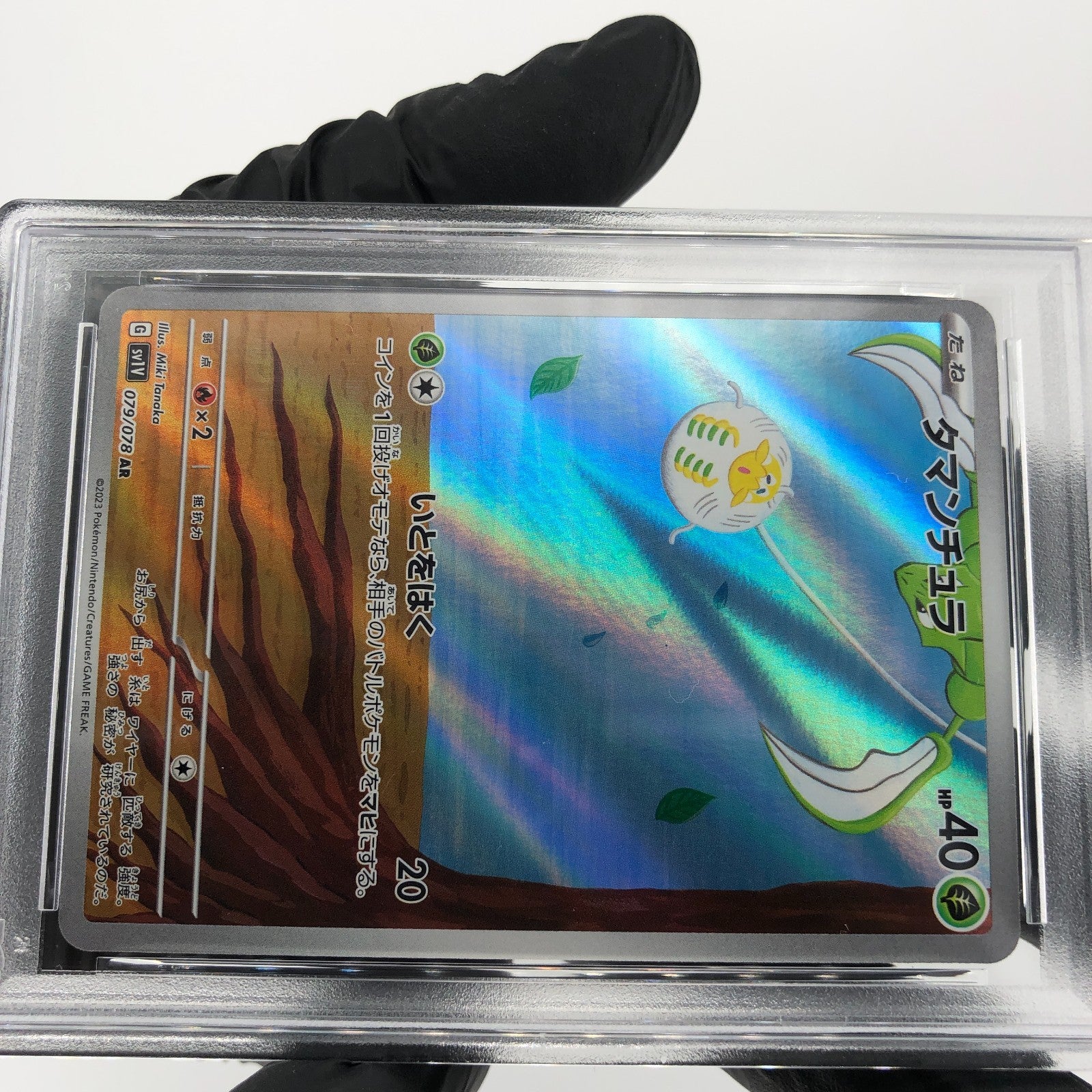 PSA 8 Pokemon Card Tarountula 079/078 AR SV1V Japanese Karte [8]