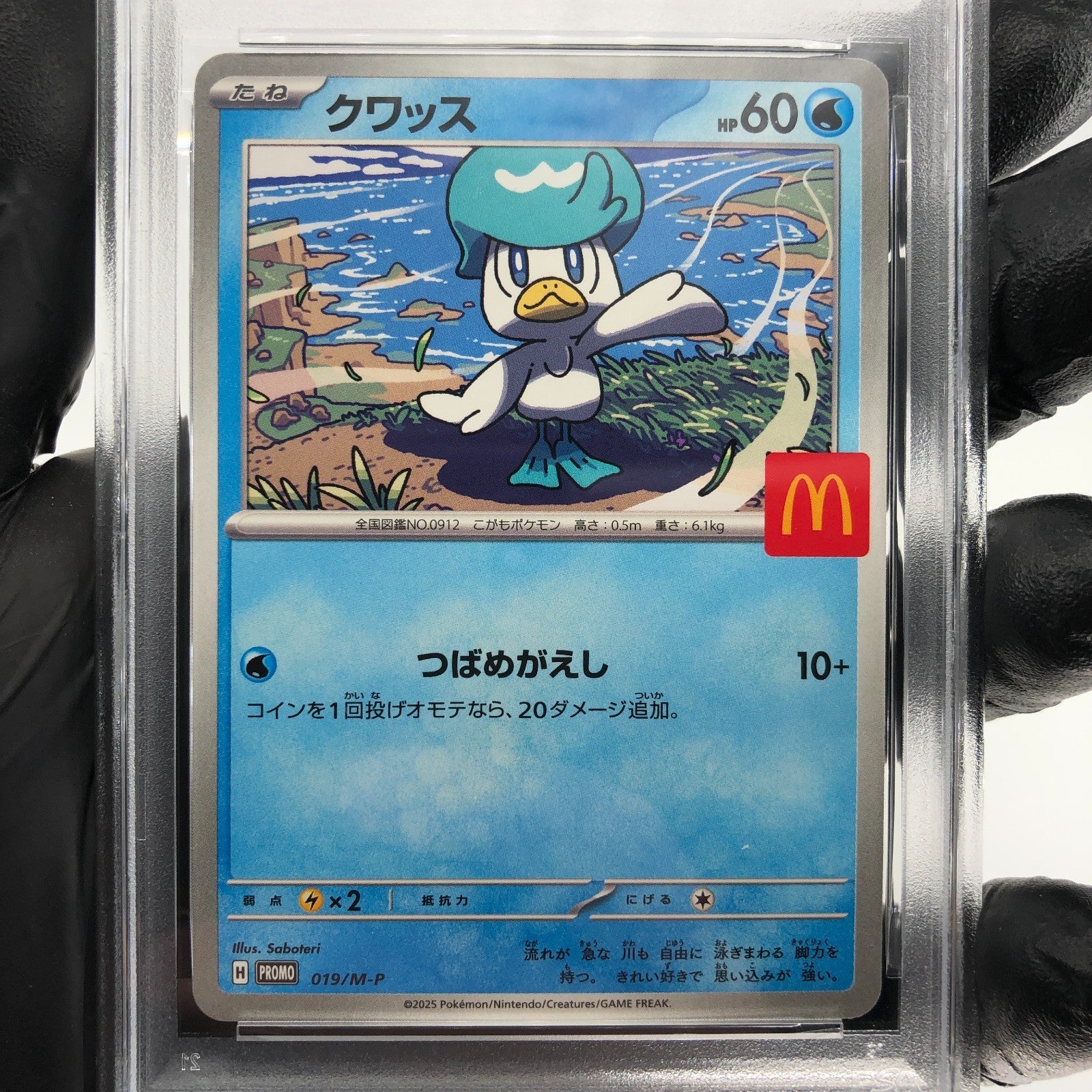 PSA 9 Pokemon Card Quaxly 019/M-P McDonalds Promo Japanese Karte [9]